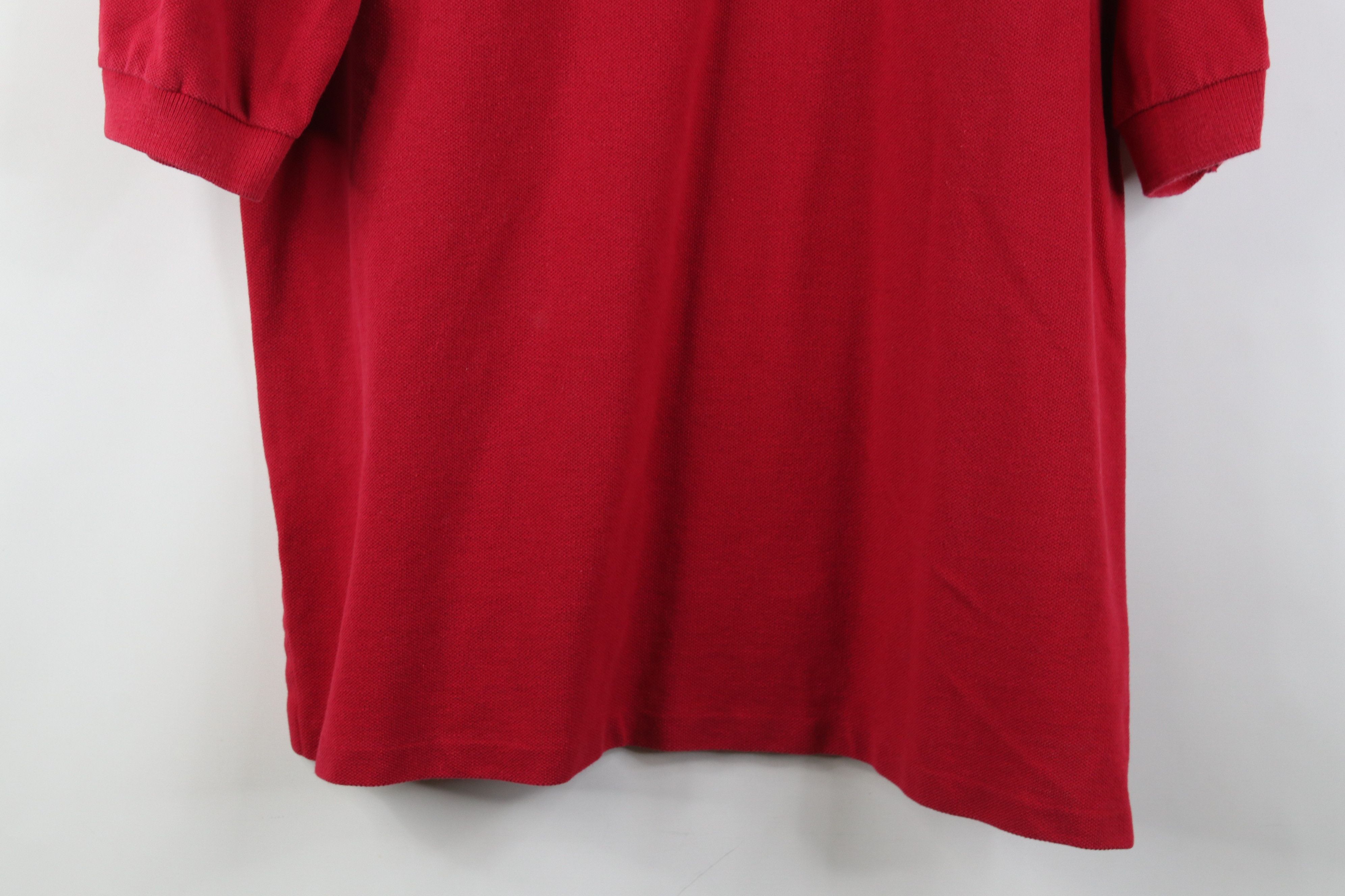 Vintage Vintage 90s Streetwear Pique Cotton Golf Polo Shirt Red USA Size US M / EU 48-50 / 2 - 13 Thumbnail