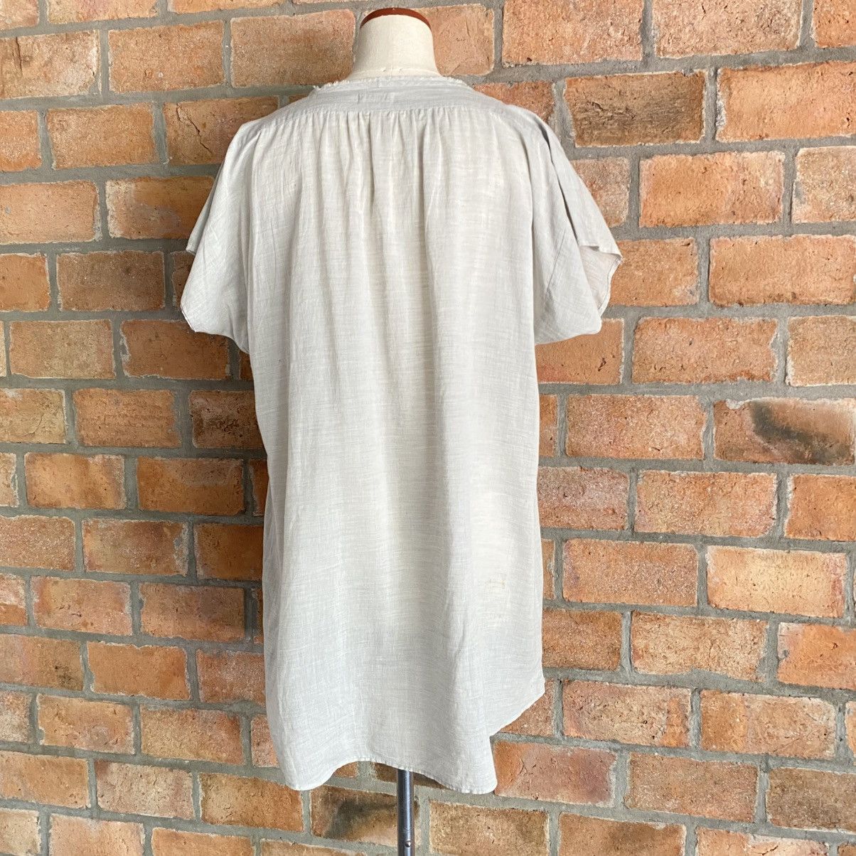 Issey Miyake Plantation Light Gray Soft Casual Dress Size M / US 6-8 / IT 42-44 - 11 Thumbnail