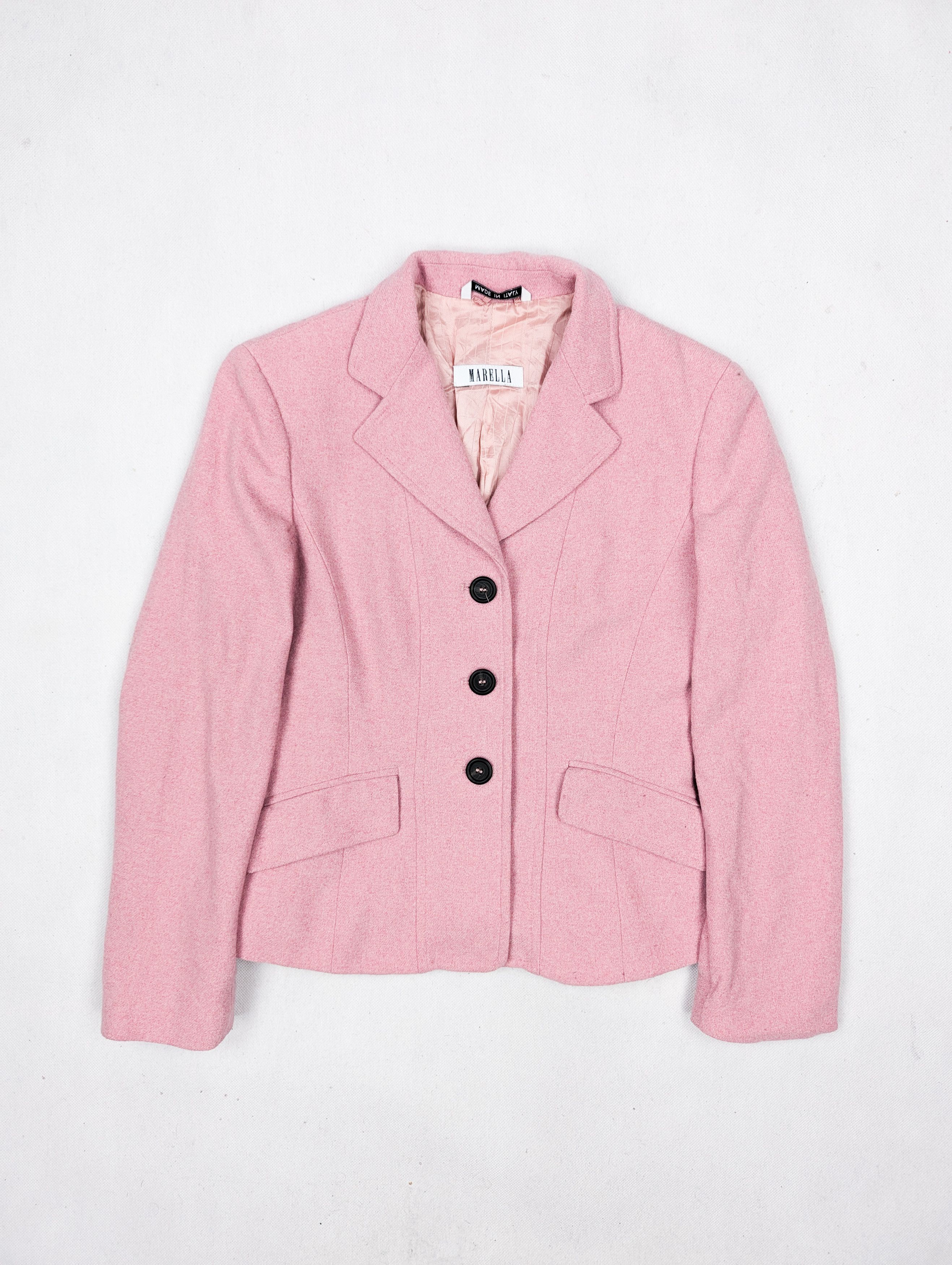 Marella Marella wool pink blazer jacket Size S / US 4 / IT 40 - 2 Thumbnail