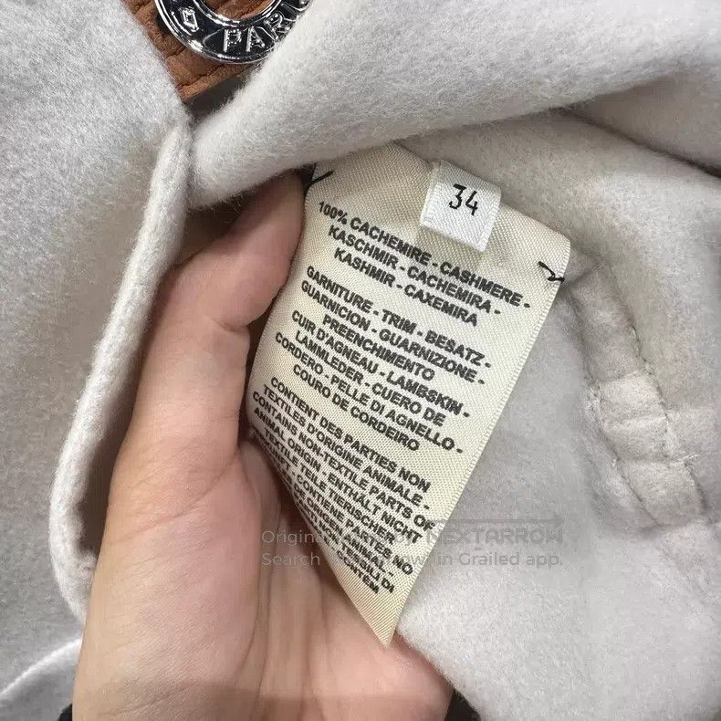 Hermes Hermes Double-Faced Cashmere Short Coat Size XXS / US 00 / IT 34 - 4 Thumbnail