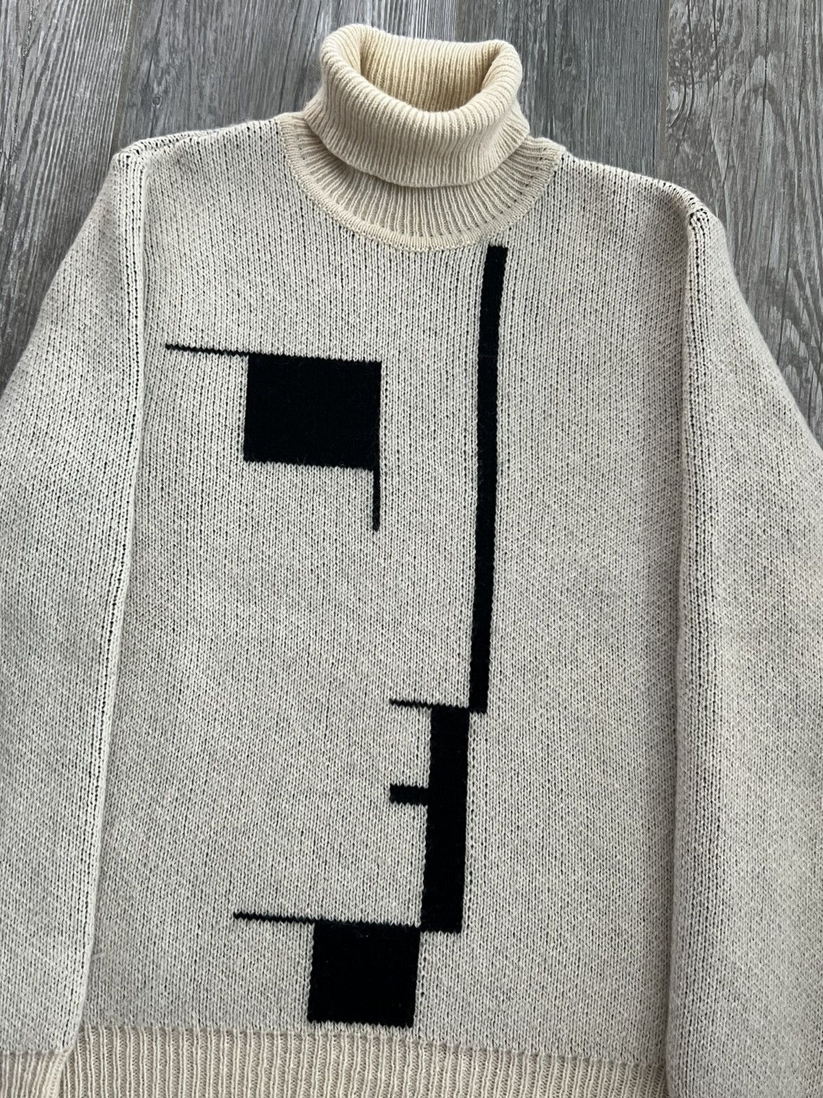 Raf Simons AW2003-2004 Raf Simons Closer Bauhaus Runway Knit Turtleneck Size US XL / EU 56 / 4 - 3 Thumbnail