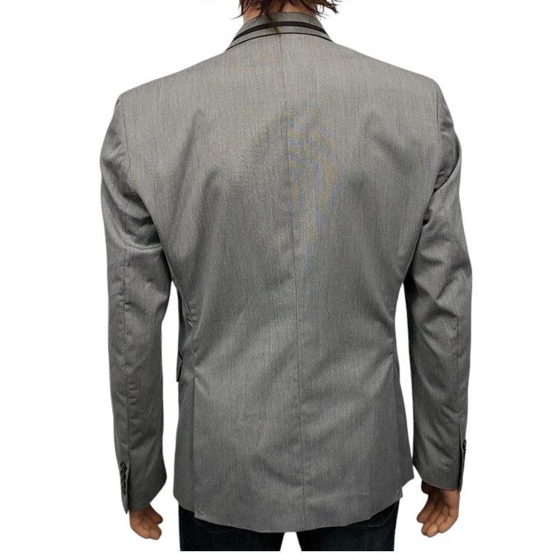 Zara Zara Man Blazer Jacket 40 Black Trim Floral Lining Vented Size 40R - 9 Thumbnail