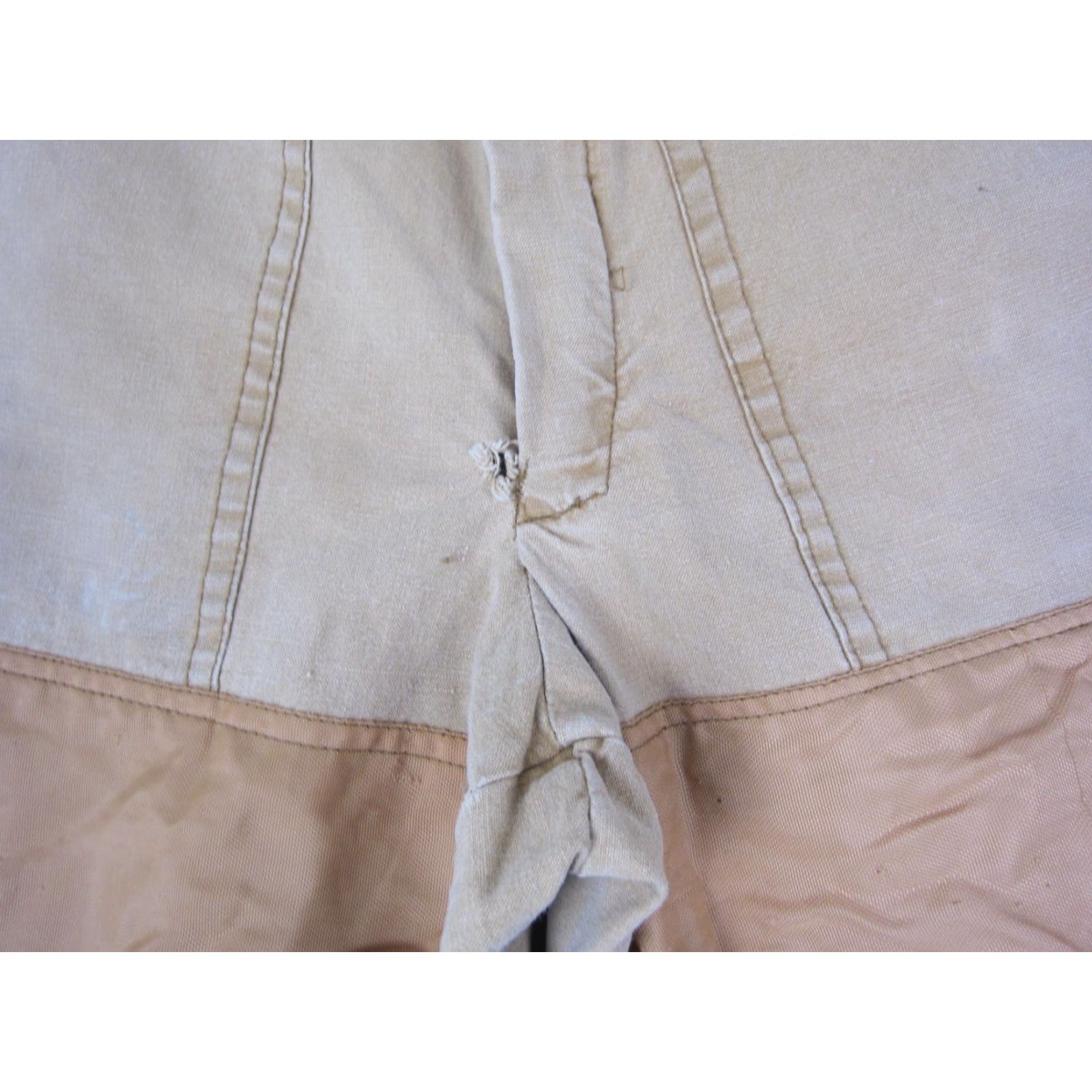 Vintage VINTAGE 10X Americas Finest Pants Carpenter Mens 32x25 Brown Leather Trim Pockets Size US 32 / EU 48 - 3 Thumbnail