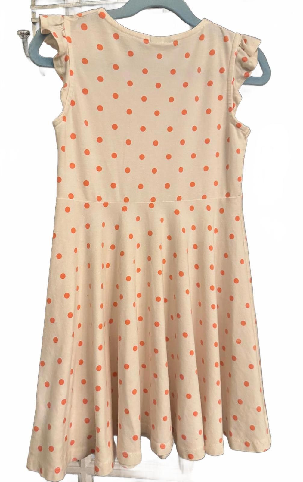 Other Girls' Polarn O. Pyret Ruffle Sleeve Polka Dot Dress 4-6 Size ONE SIZE - 3 Thumbnail