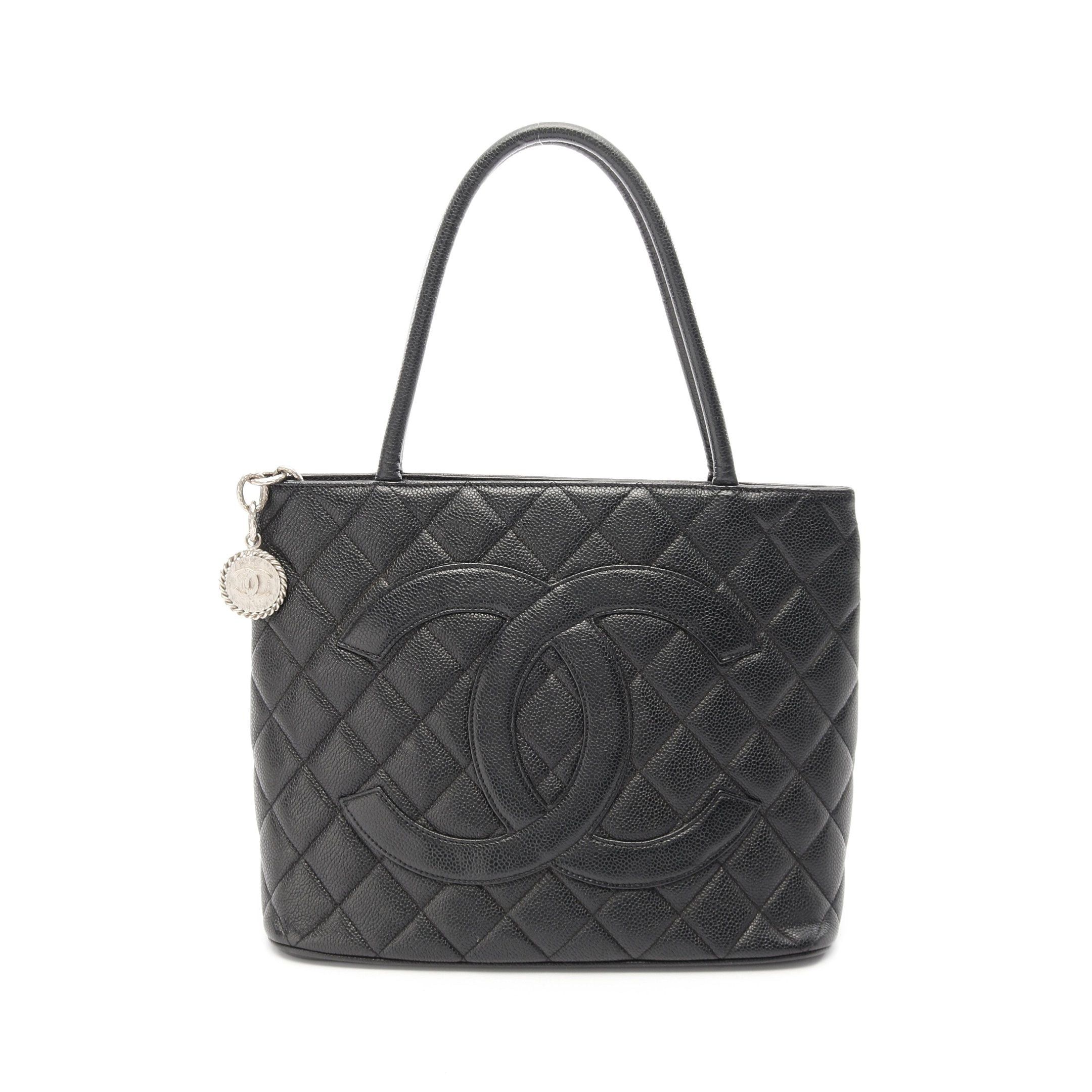Chanel Chanel Reissue Tote Handbag Bag Caviar Skin Black Silver Hardware Size ONE SIZE - 1 Thumbnail
