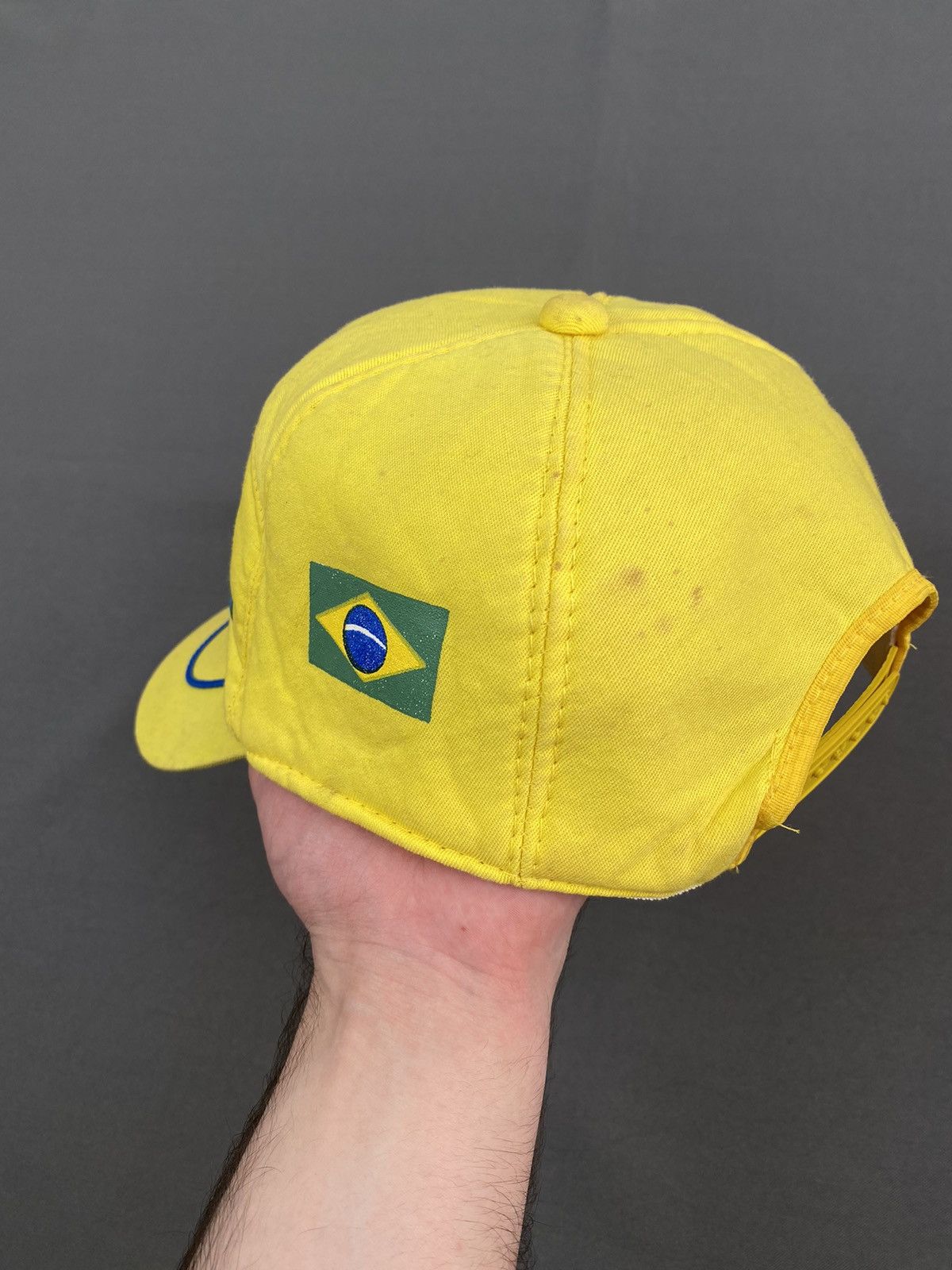 Formula 1 1980’s Vintage Brazil Grand Prix Formula 1 Foam Snap Back Size ONE SIZE - 5 Thumbnail