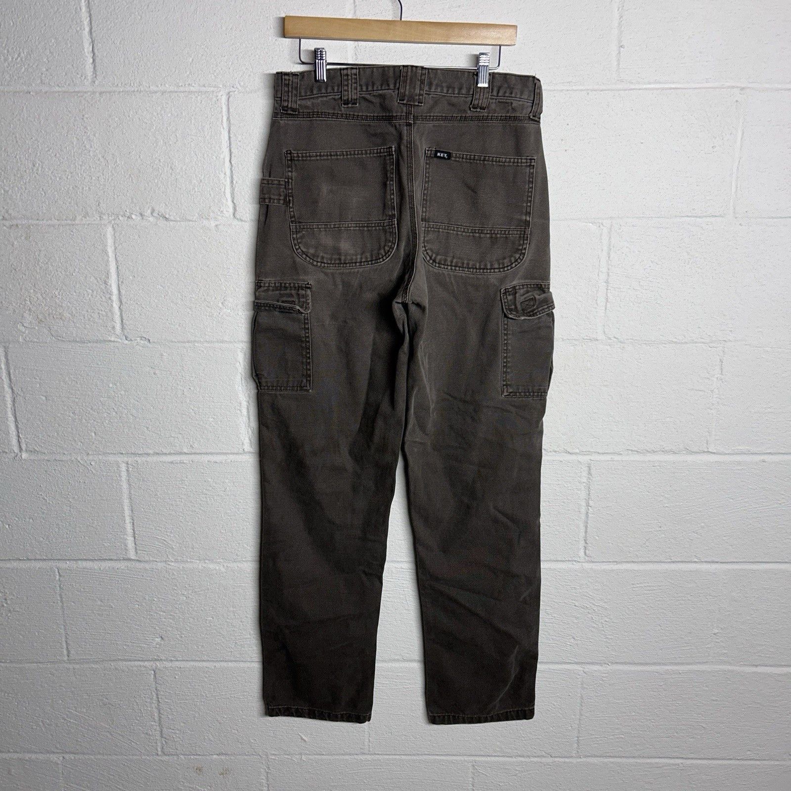 Vintage Key Cargo Utility Canvas Mocha Pants Size 34x36 Size US 34 / EU 50 - 5 Thumbnail