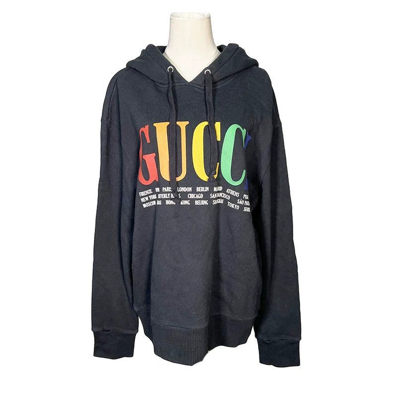 Gucci Gucci Retro Cotton Multi Hoodie S Men Size US S / EU 44-46 / 1 - 1 Thumbnail