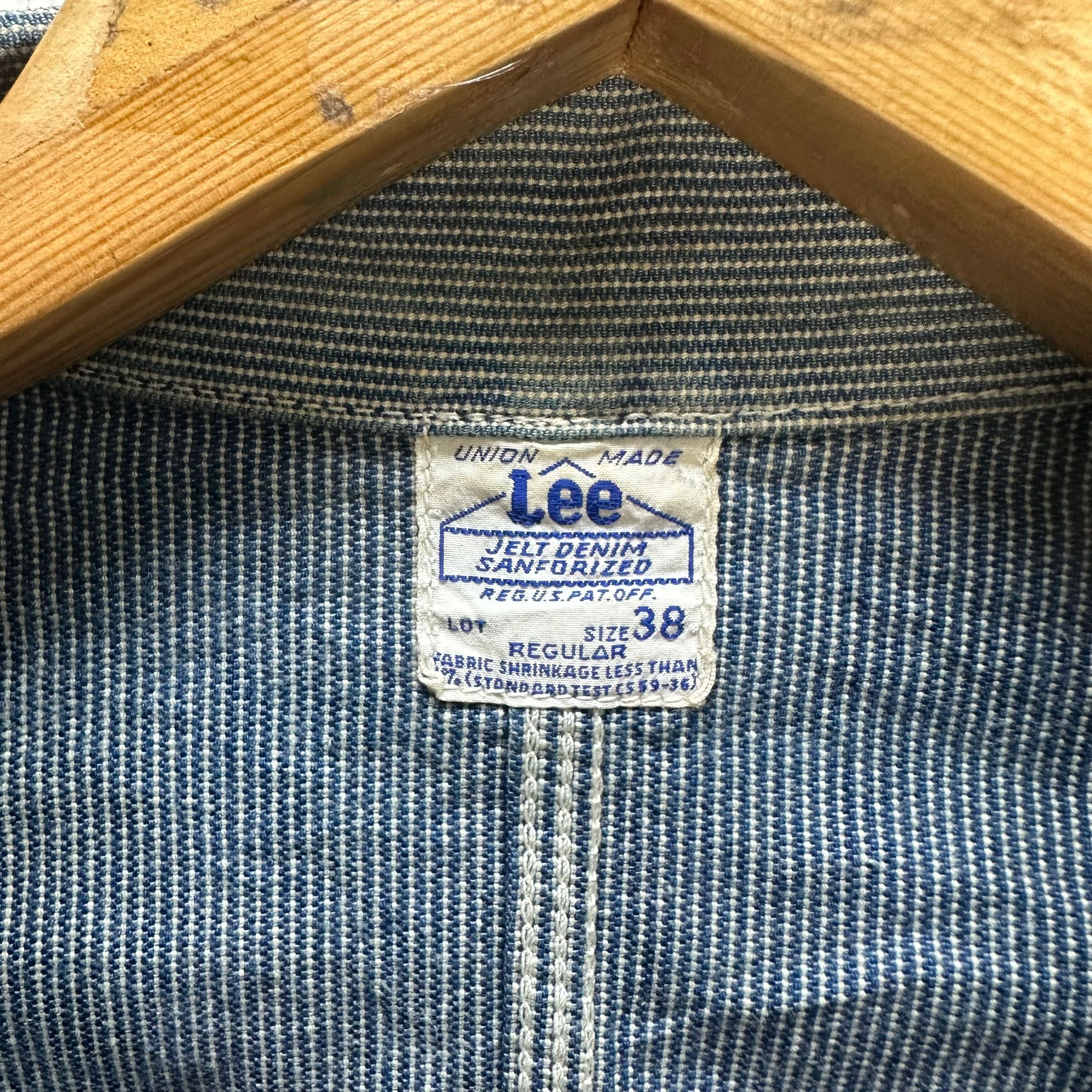Lee LEE UNION MADE DENIM CHORE JACKET #8077-200 Size US L / EU 52-54 / 3 - 7 Thumbnail