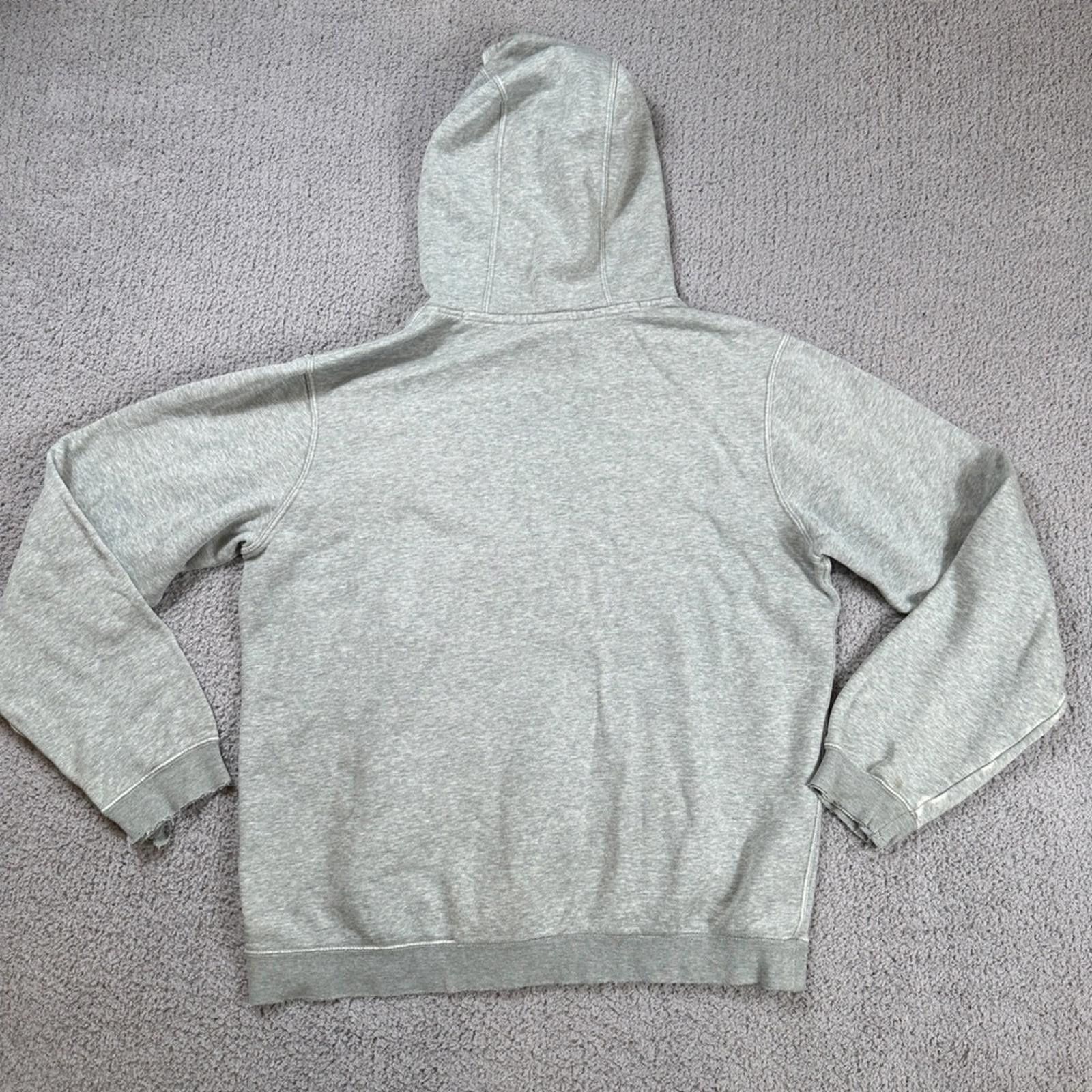 Nike Nike Gray Pullover Hoodie Sweatshirt Mens M Distressed Cuffs Size US M / EU 48-50 / 2 - 2 Thumbnail