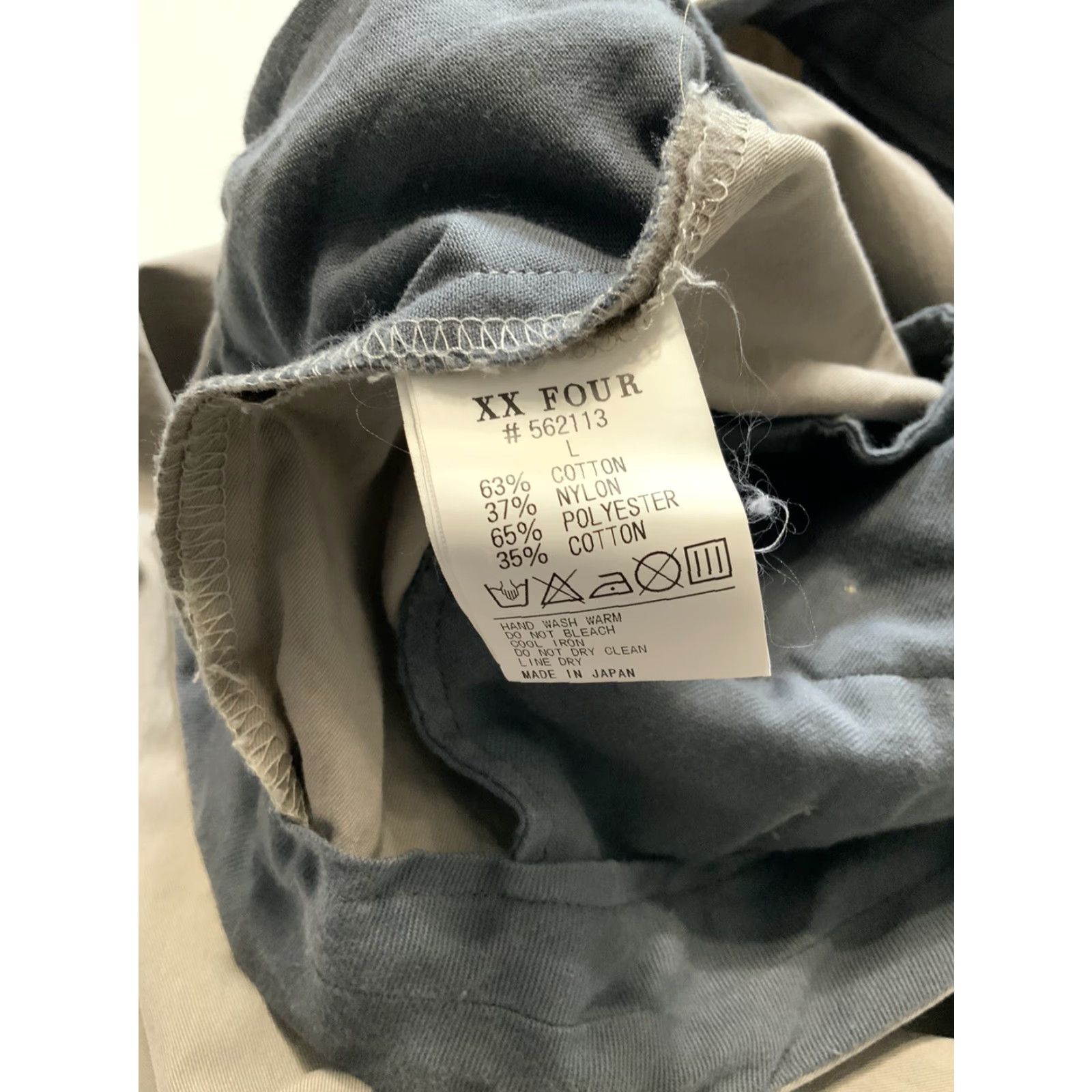Vintage XX Four XXIV Japan Belted Strap Gray Pleated Japanese Chino Trouser Pants Sz. L Womens Pants Belted Strap Gray Pleated Chino Width 8 Inseam 28 Inseam Size US 33 - 7 Thumbnail
