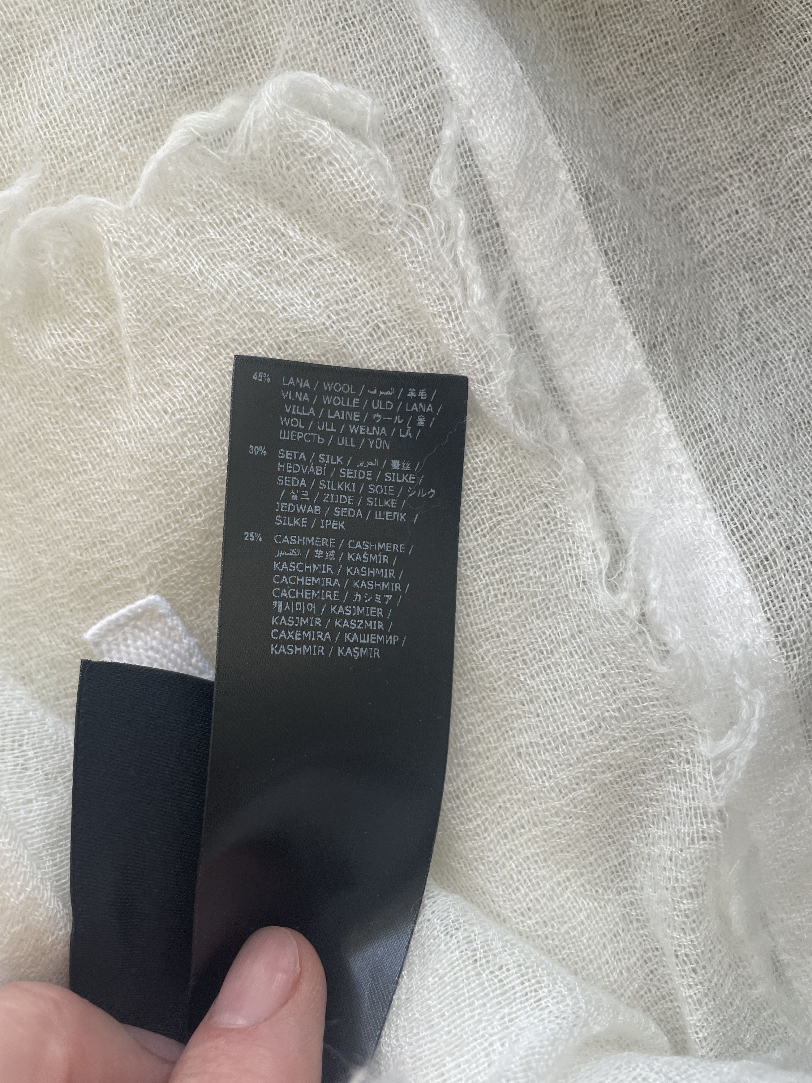 Ann Demeulemeester Sasha wool, silk, and cashmere scarf Size ONE SIZE - 8 Thumbnail