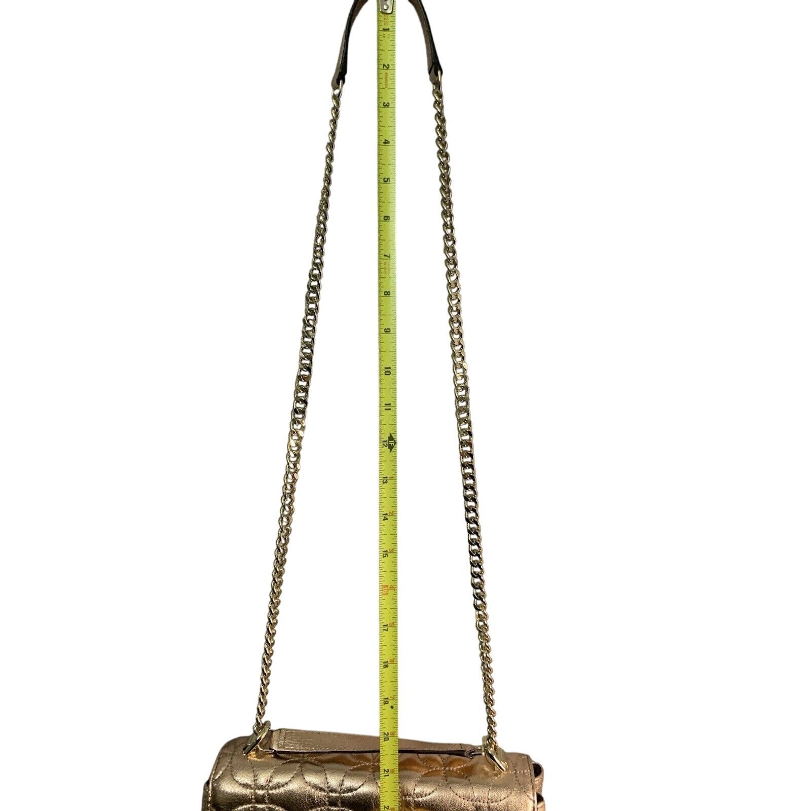 Michael Kors Michael Kors Sloan Gold Chain Quilted Leather Shoulder Bag Size ONE SIZE - 10 Thumbnail