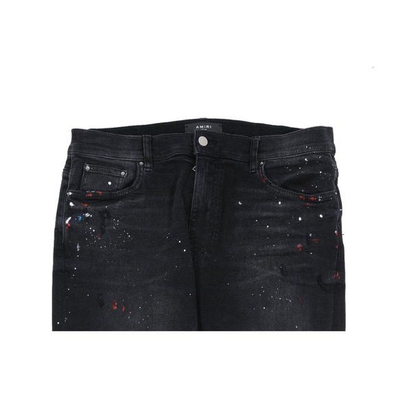 Amiri Amiri Mens Paint Splatter Broken Knee Blowout Size US 36 / EU 52 - 2 Thumbnail