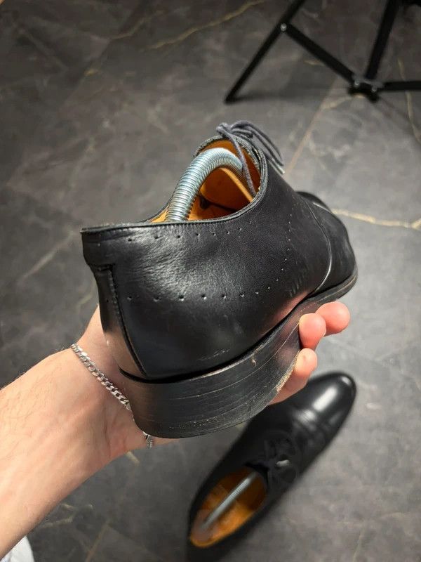 Paraboot Paraboot Black Leather Suit Boots Shoes Elegant Size US 9 / EU 42 - 10 Thumbnail