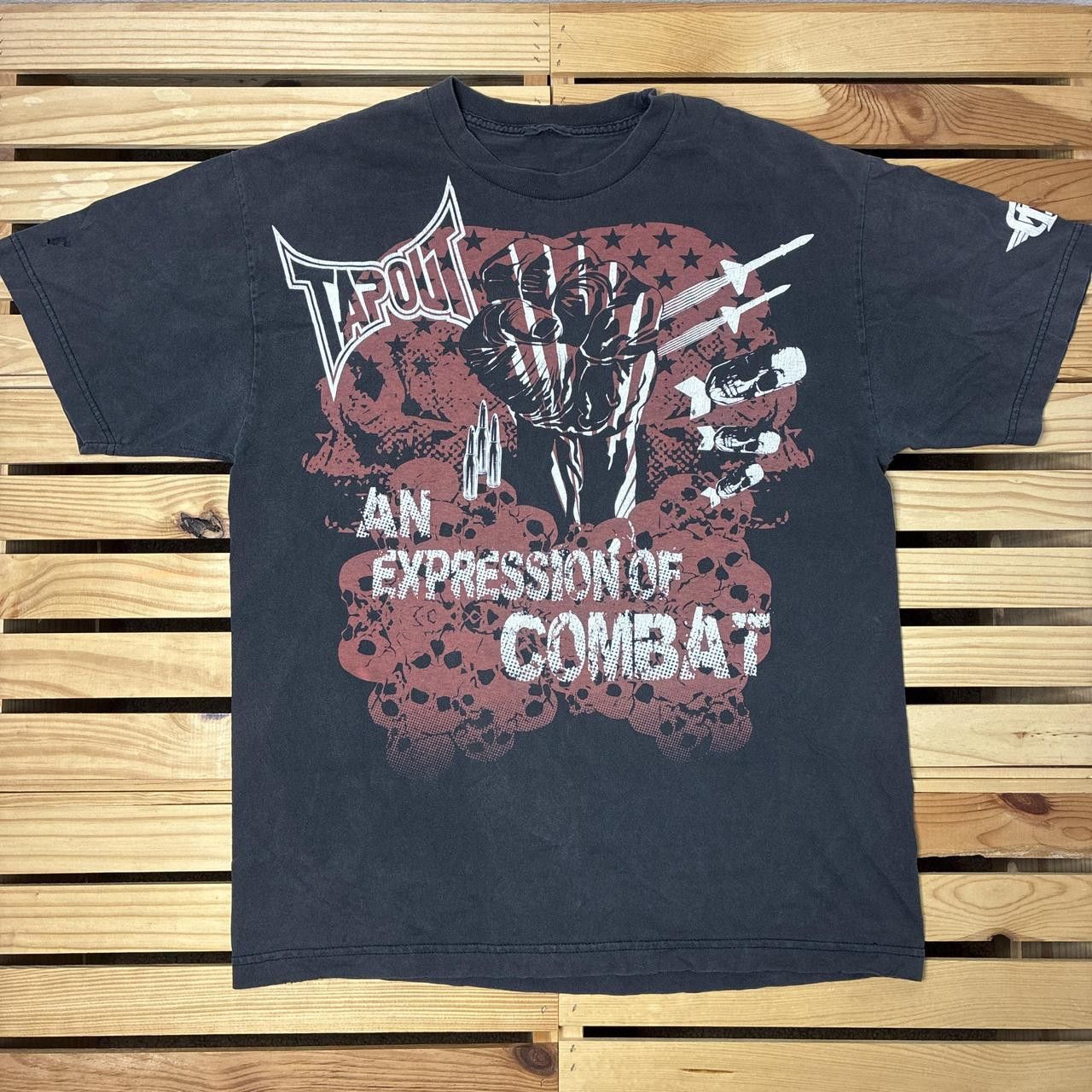 Tapout Vintage Tapout Faded Black Y2K MMA Tee Size Large Size US L / EU 52-54 / 3 - 1 Thumbnail