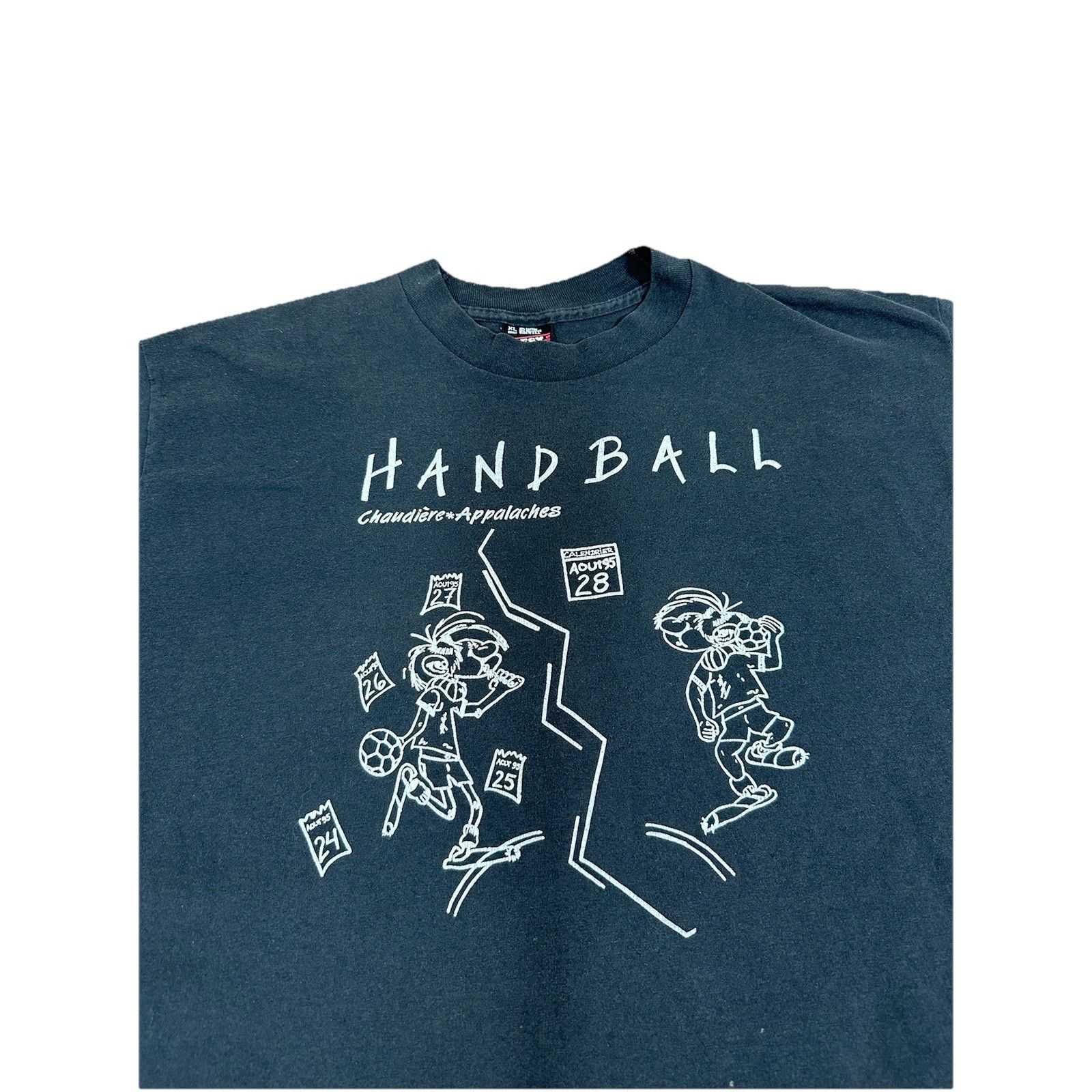 Fruit Of The Loom Vintage Handball Tournament Sports T-Shirt High School Colle Size US XL / EU 56 / 4 - 2 Thumbnail