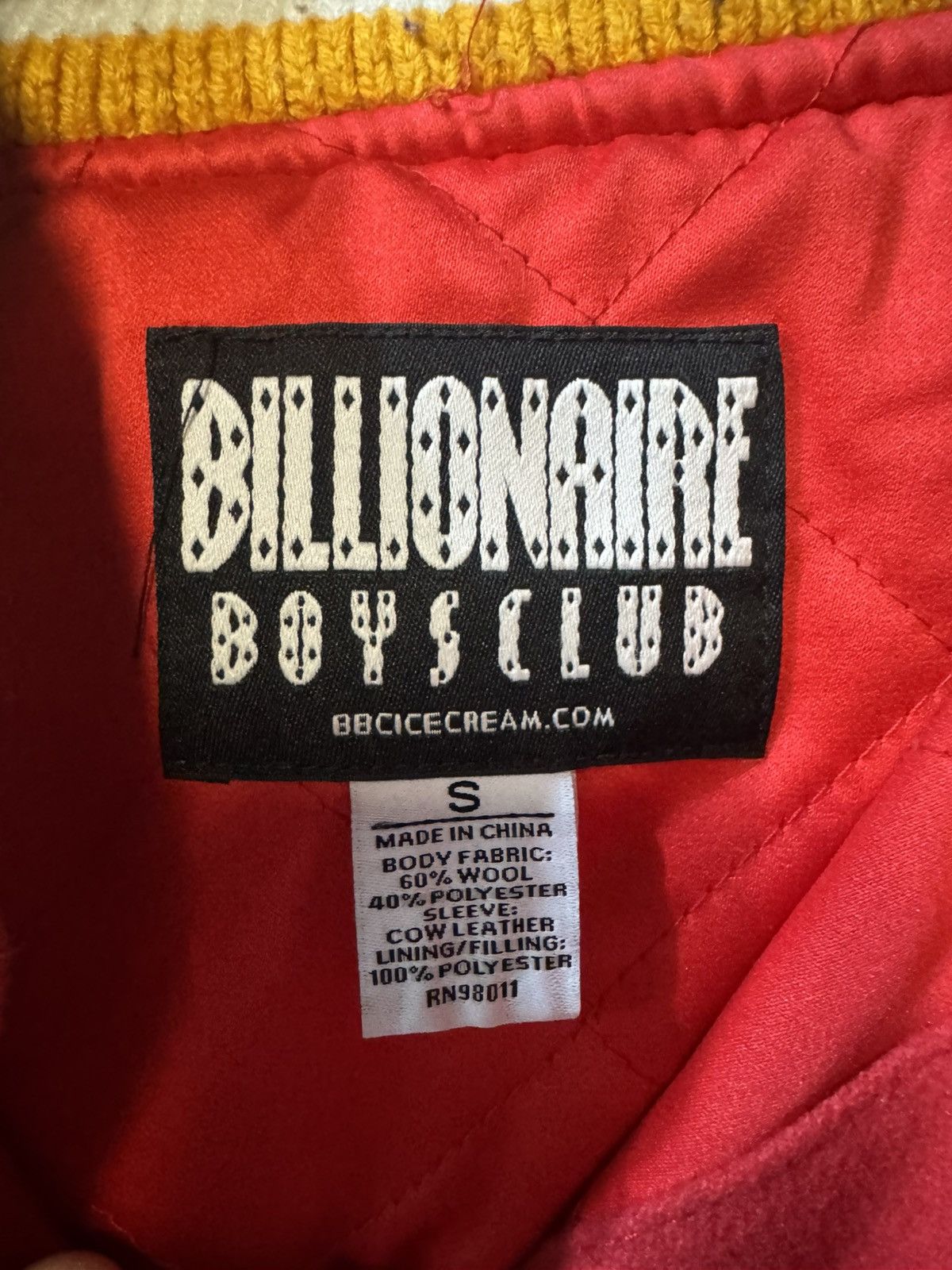 Billionaire Boys Club BBC Billionaire Boys Club Ice Cream Varsity Letterman Jacket Size US S / EU 44-46 / 1 - 6 Thumbnail