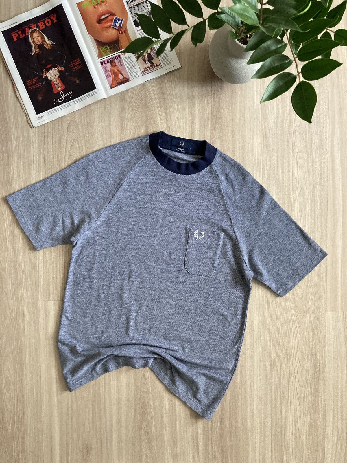 Fred Perry Vintage Fred Perry Reissues Two Tone T-shirt Size US M / EU 48-50 / 2 - 1 Thumbnail