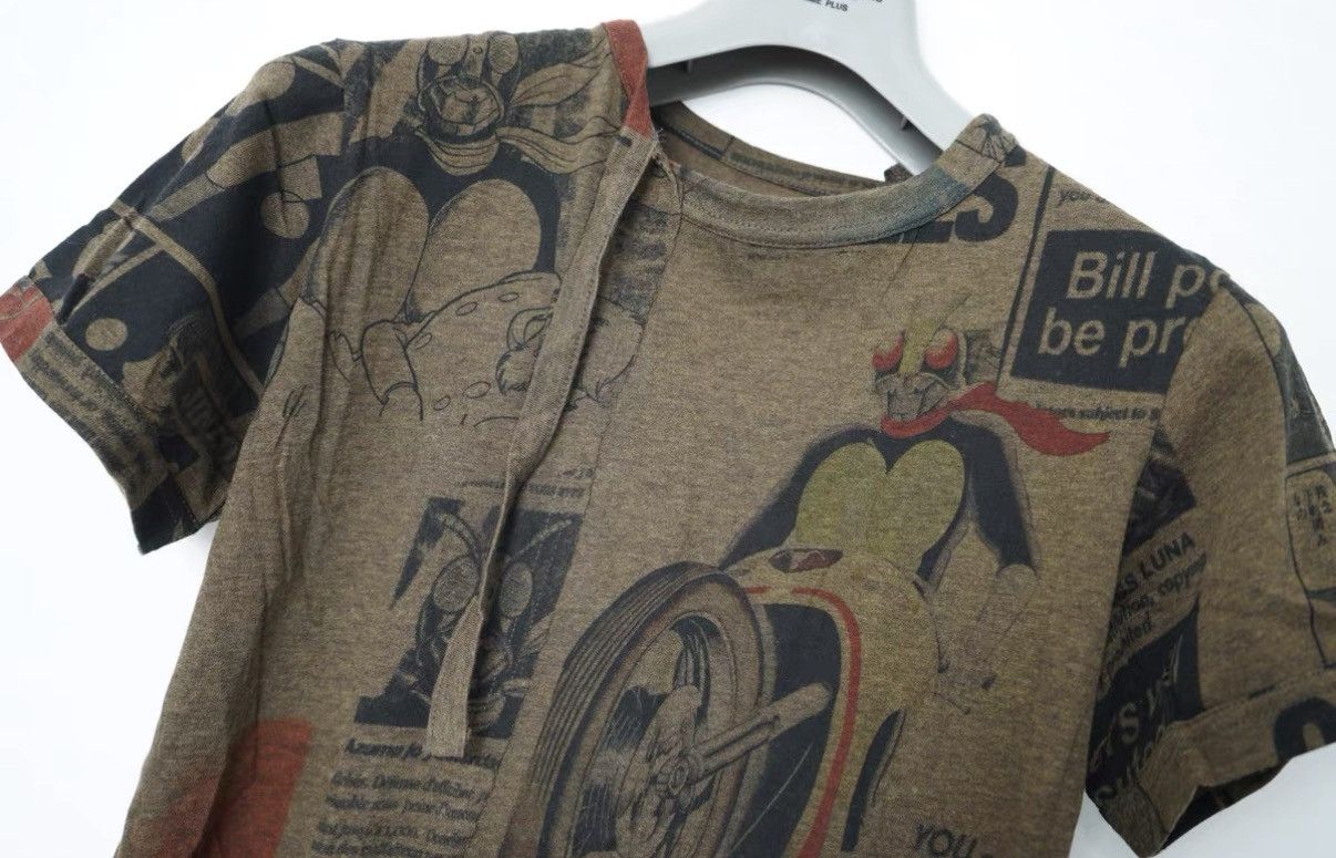 Yohji Yamamoto Yohji Yamamoto Poster Comic Y2K Lace-Up Short Sleeve T-shirt Size US S / EU 44-46 / 1 - 3 Thumbnail