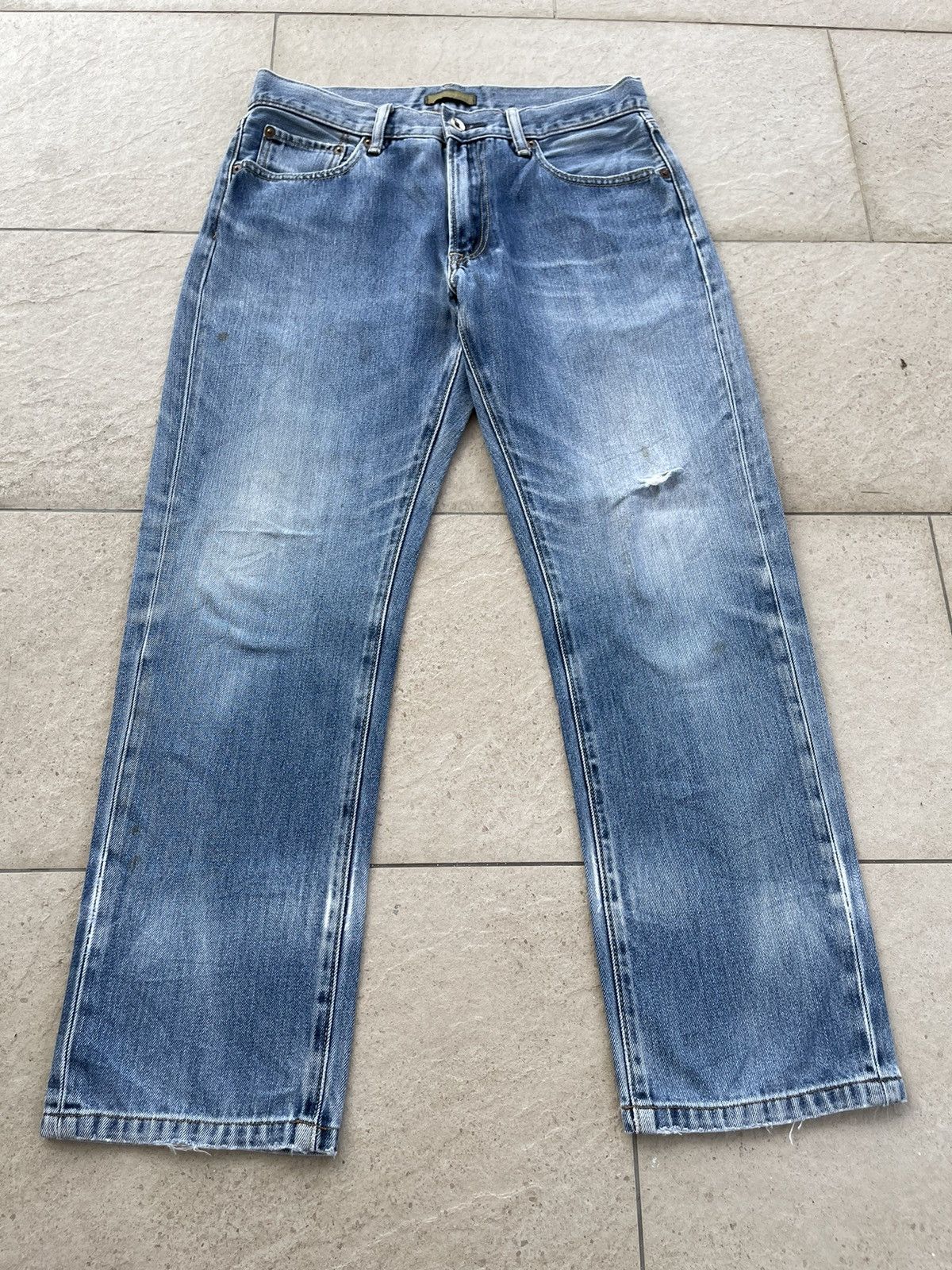 Japanese Brand × Uniqlo 🔥Japanese Brands Uniqlo Distressed Denim W30🔥 Size US 30 / EU 46 - 3 Thumbnail