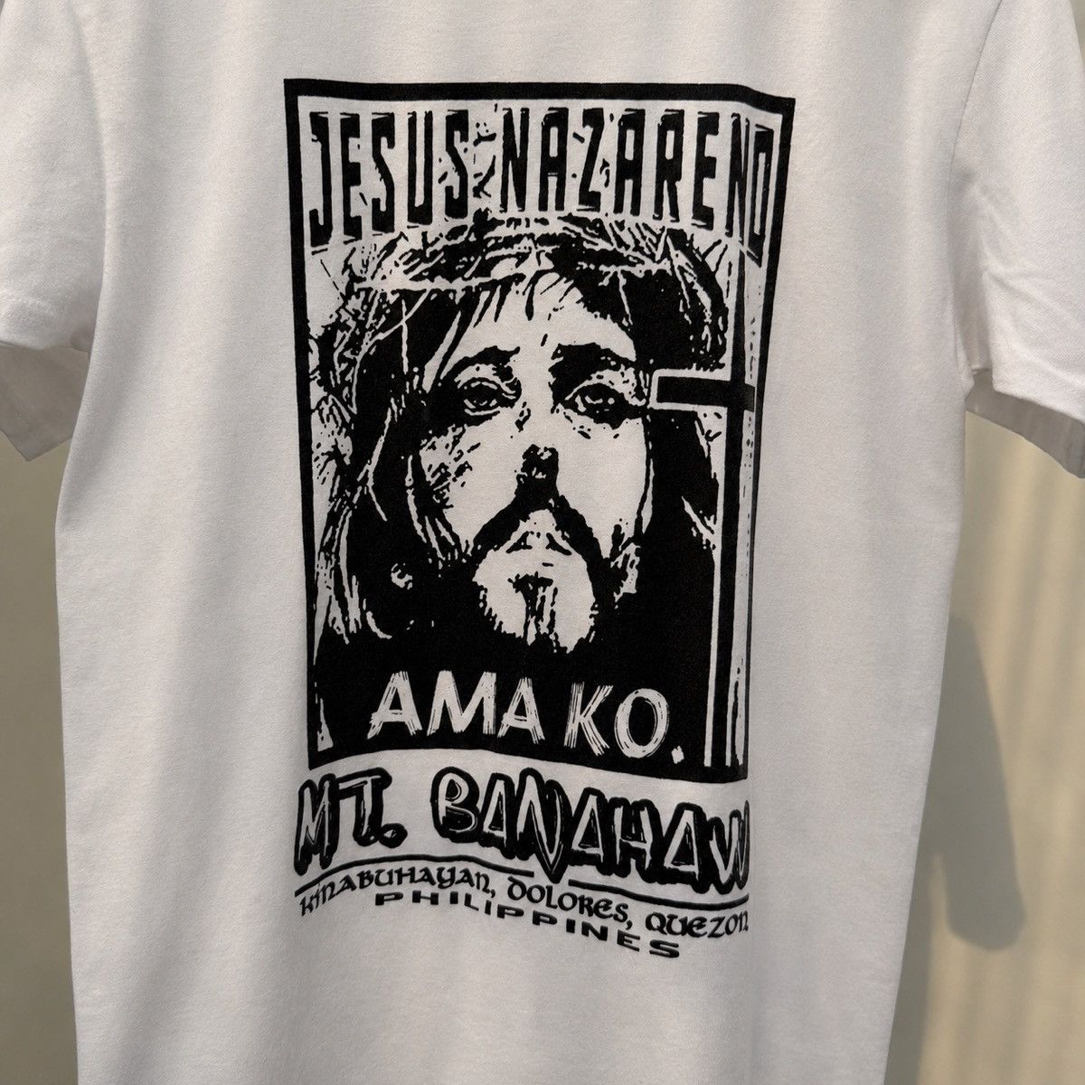 Vintage Jesus Nazareno Mt. Banahaw Philippines Graphic T-Shirt Size US S / EU 44-46 / 1 - 2 Thumbnail