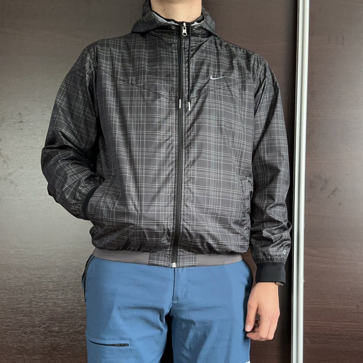 Nike Vintage Nike Jacket 2in1 Nylon Drill Y2k Style Hip Hop Sport Size US L / EU 52-54 / 3 - 2 Thumbnail