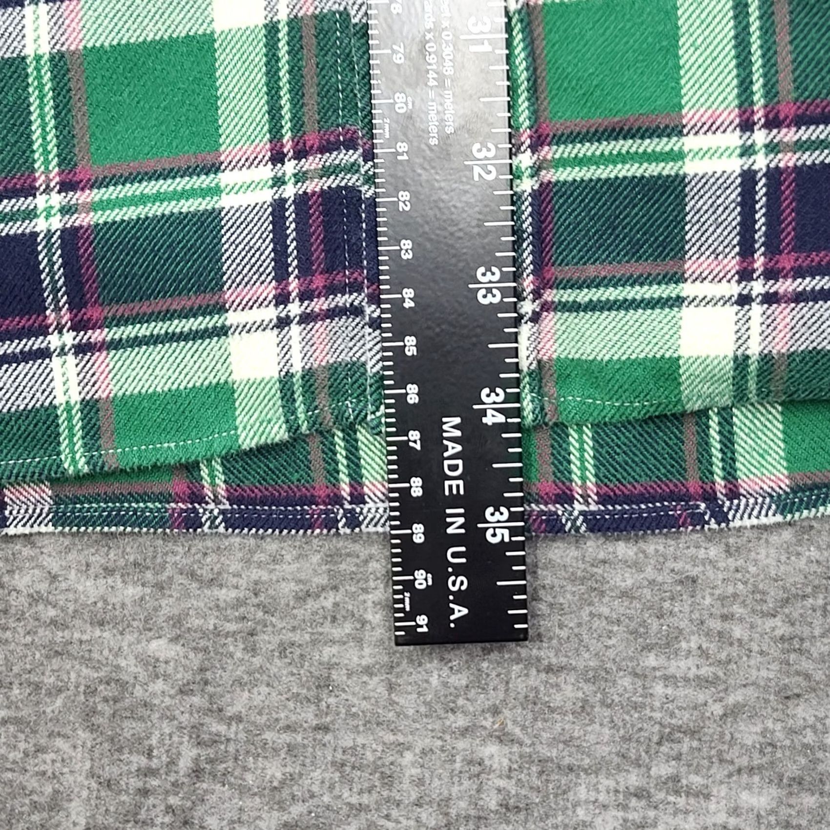 Polo Ralph Lauren Ralph Lauren Performance Flannel Shirt Mens 3XB Big & Tall Green Plaid Button-Up Shirt Size US XXL / EU 58 / 5 - 7 Thumbnail