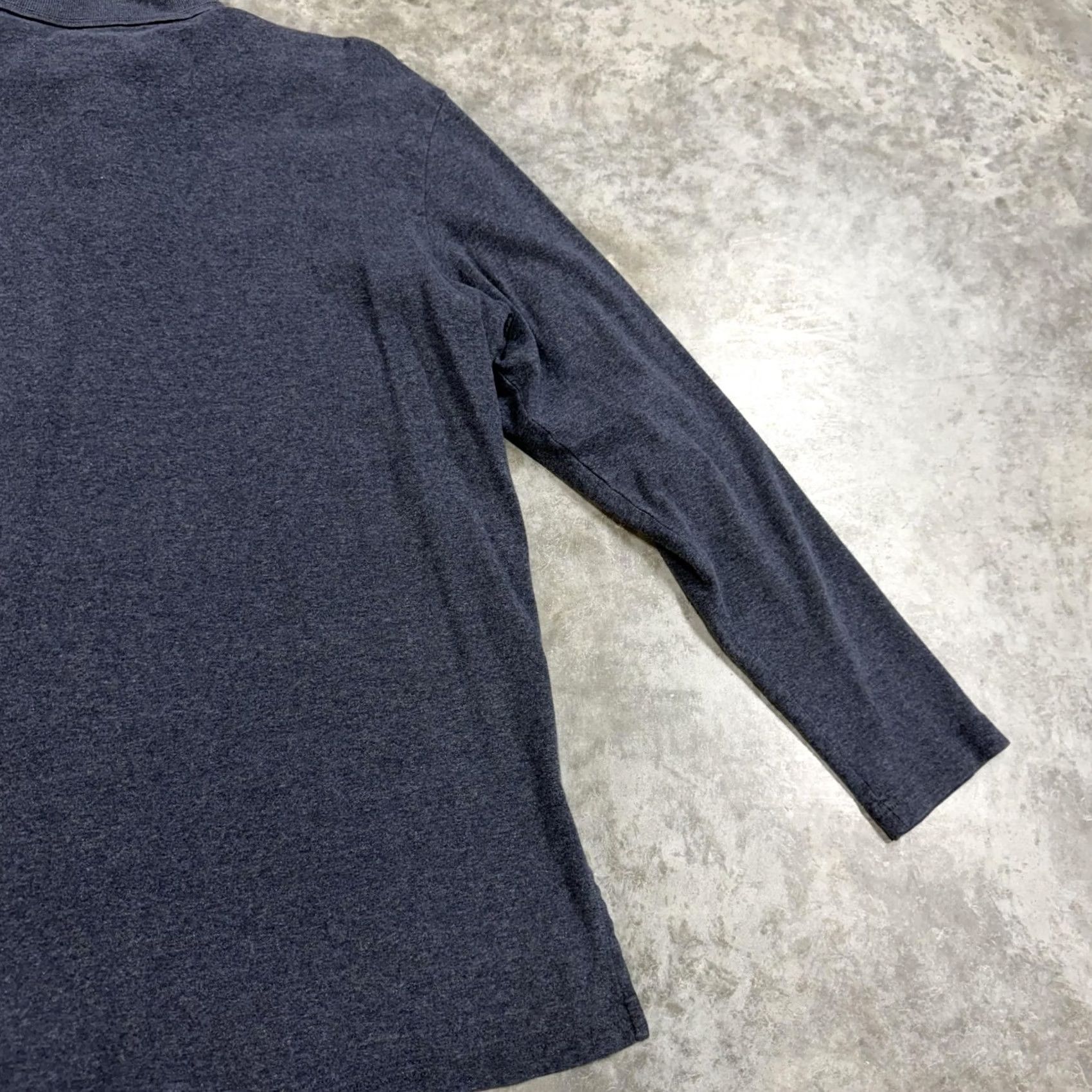 Polo Ralph Lauren Polo Ralph Lauren Polo Shirt Mens S Blue Solid Cotton Long Sleeve Pocket Size US S / EU 44-46 / 1 - 6 Thumbnail