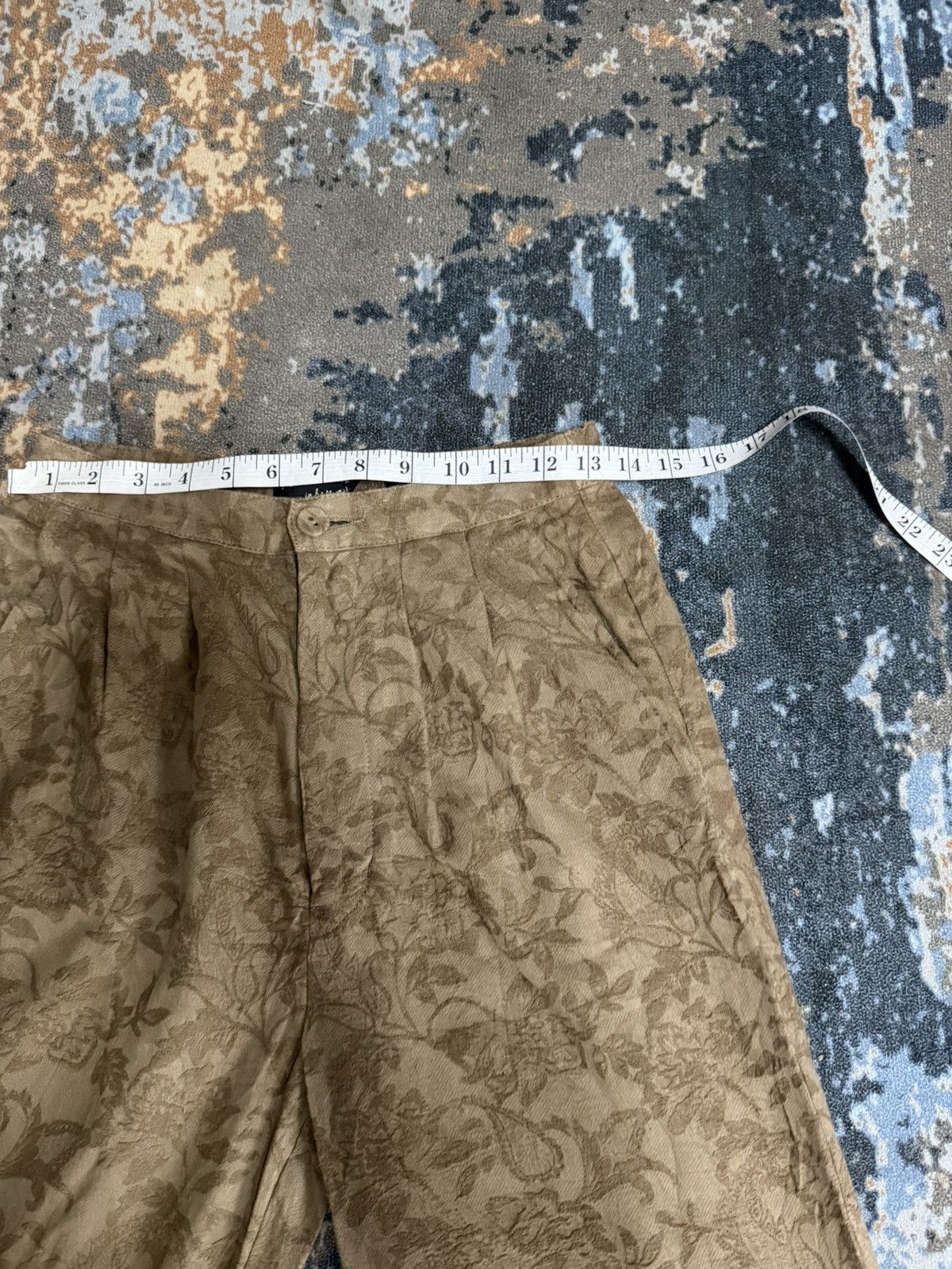 GOA Natural Vintage Goa Velvet Flower Flare Size 28" / US 6 / IT 42 - 12 Thumbnail