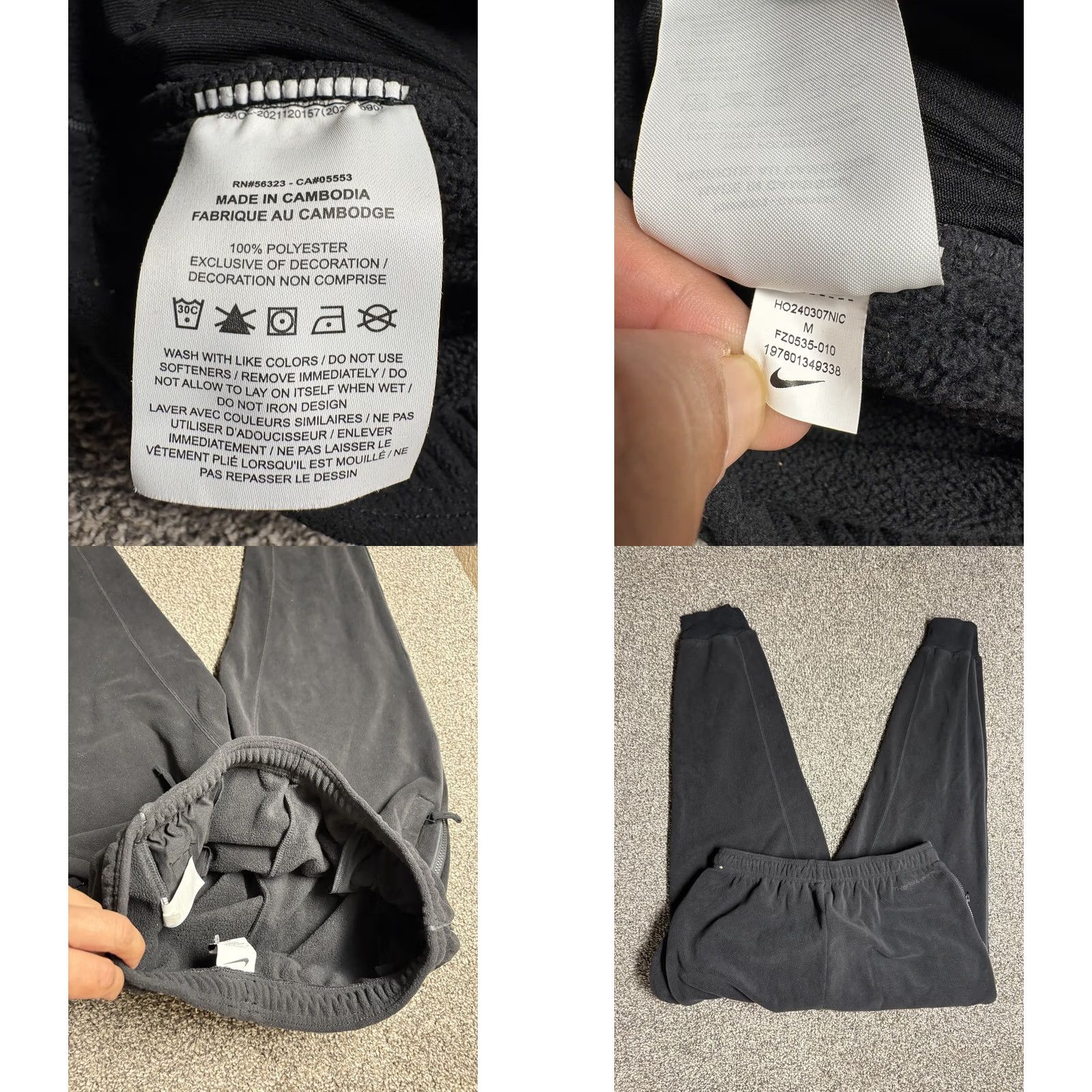 Nike Nike Culture Of Football Pants Mens M Therma-Fit Soccer FZ0535 Size US 31 - 8 Thumbnail