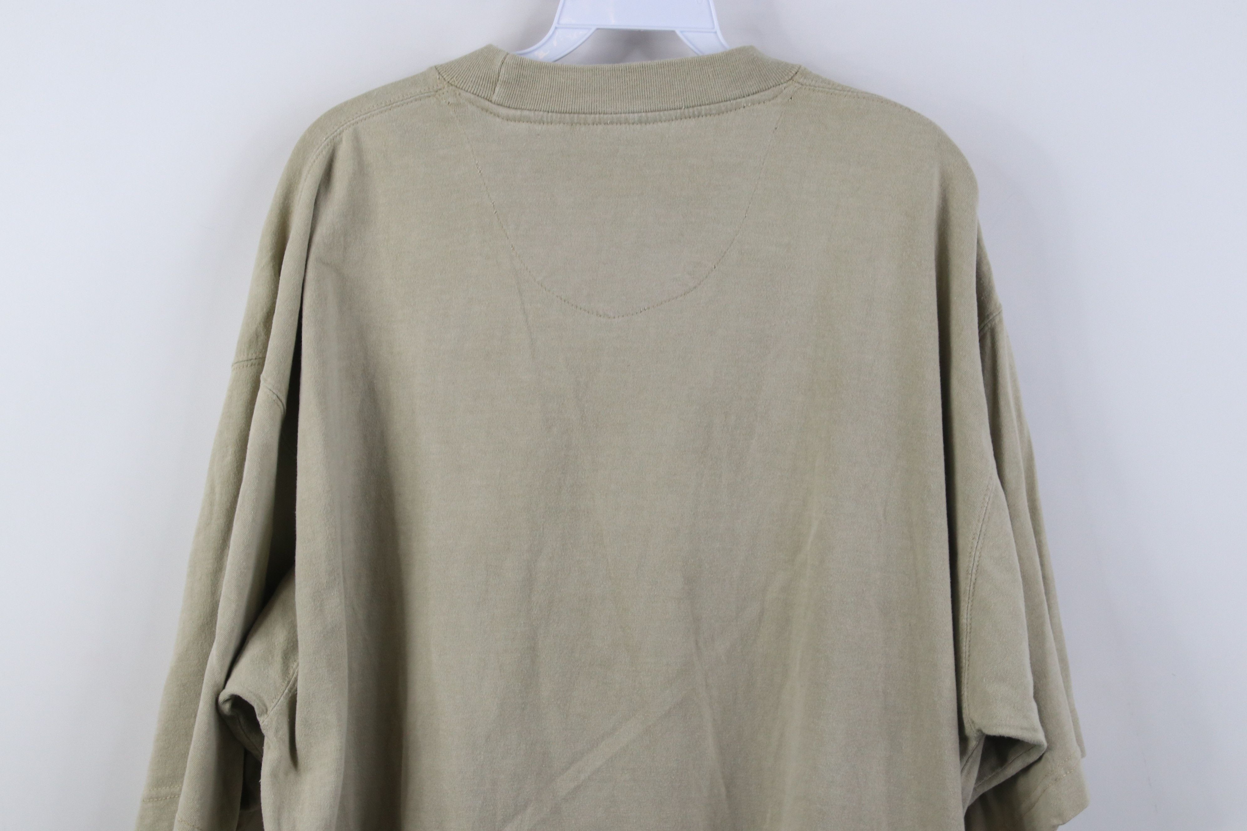 Vintage Vintage 90s Y2K Streetwear Baggy Oversized T-Shirt Beige Size US L / EU 52-54 / 3 - 12 Thumbnail