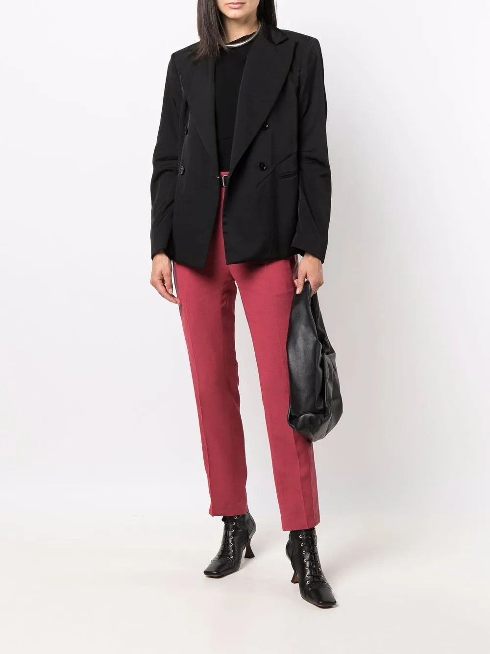 Rick Owens o1y0126 Casual Pant in Granet Size 27" / US 4 / IT 40 - 4 Thumbnail