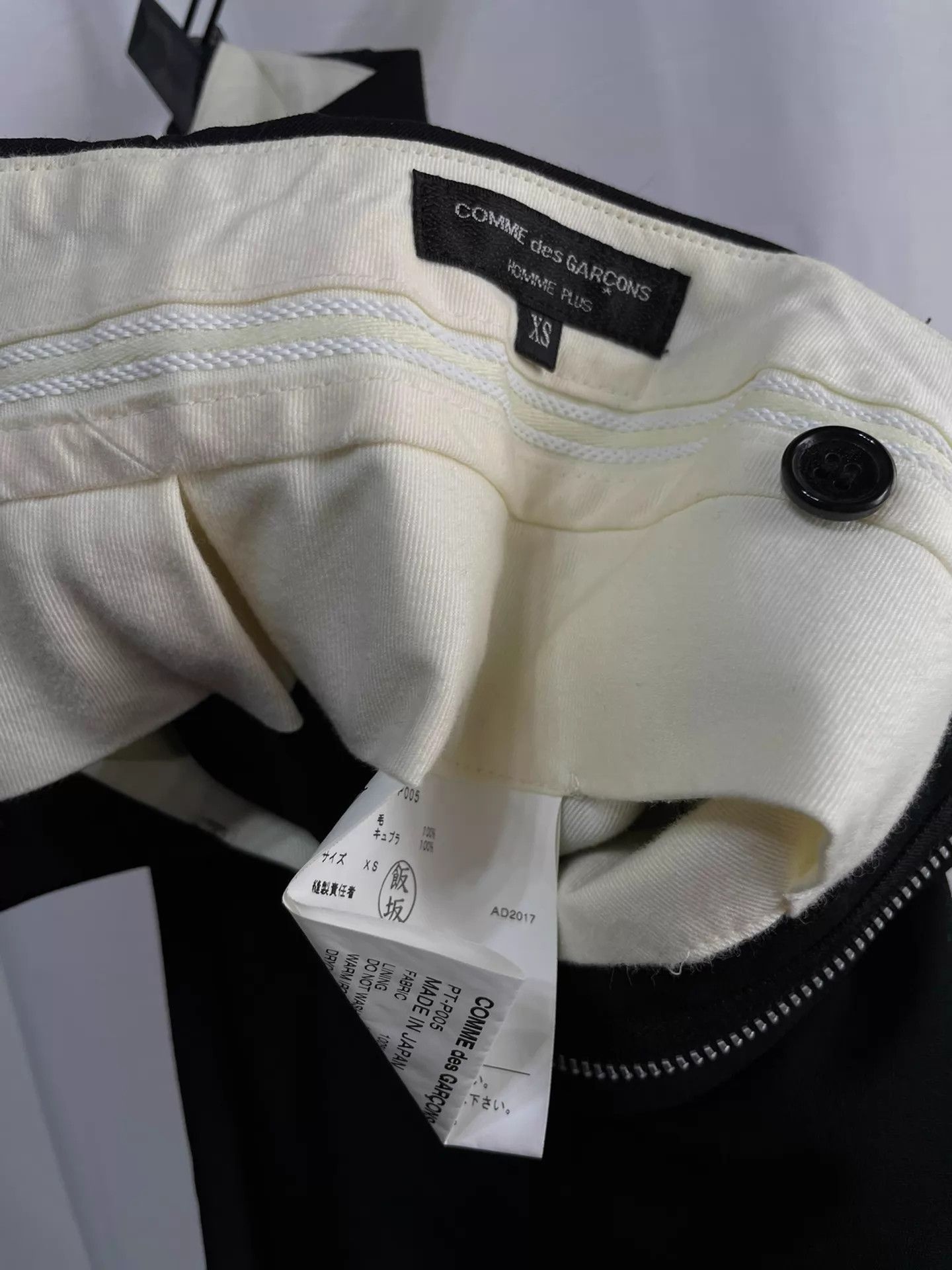Comme des Garcons CDG HOMME PLUS Vtg Black Cropped Tapered Wide Leg Pants XS Size US 28 / EU 44 - 5 Thumbnail
