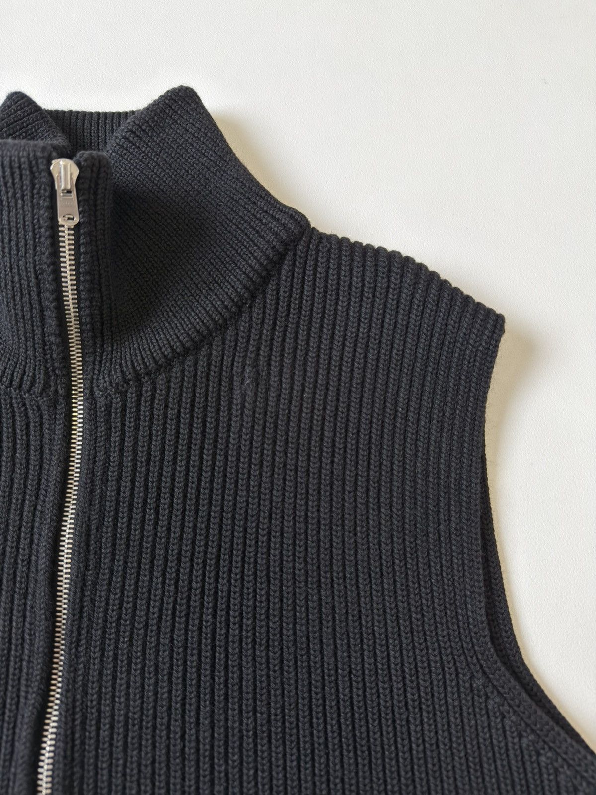 Maison Margiela A/W 06 Black Drivers Zip Sweater Vest Size US M / EU 48-50 / 2 - 6 Thumbnail