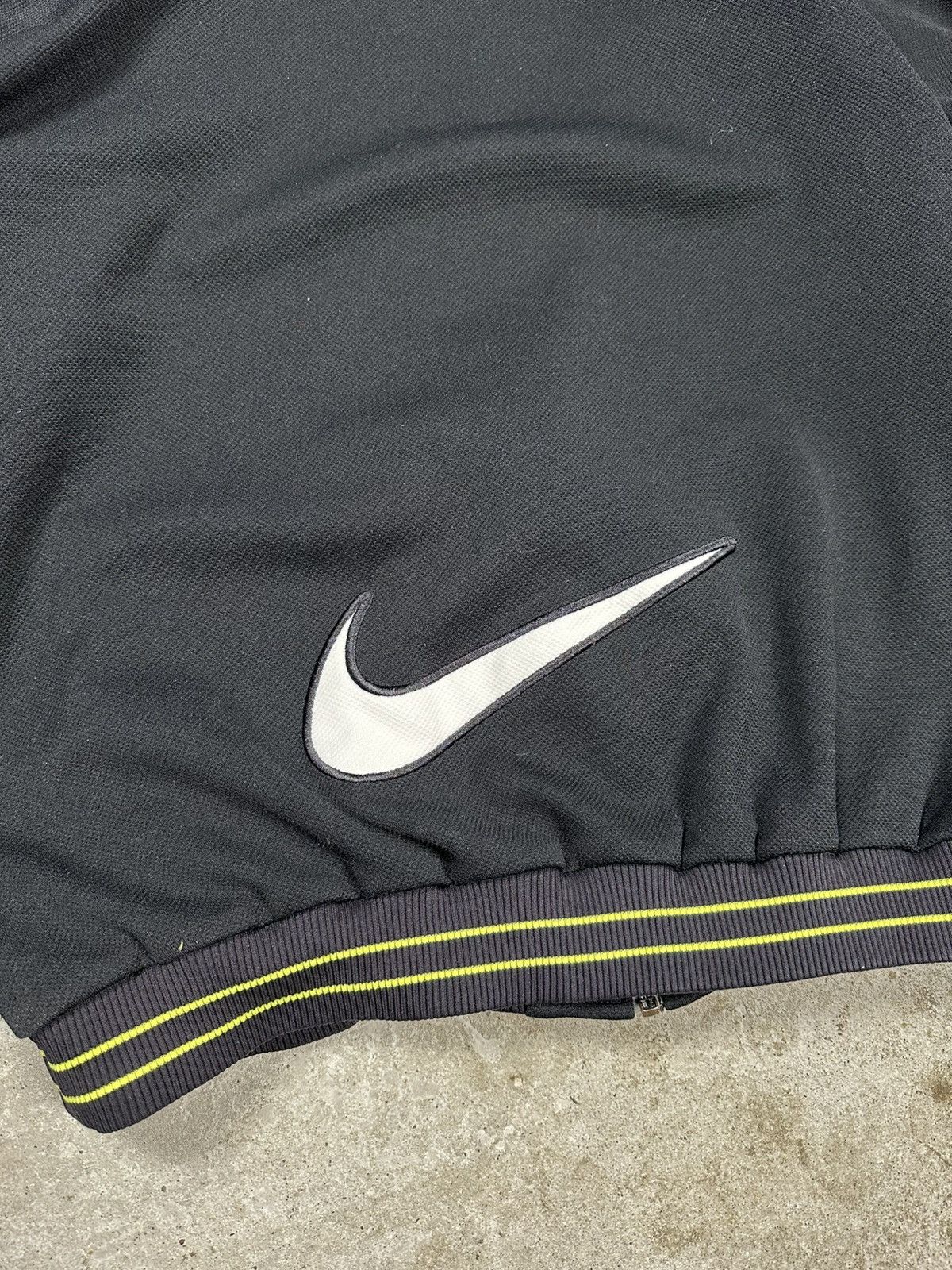 Nike Vintage 90s Nike Black Neon Track Jacket Multi Swoosh Logo Size US XL / EU 56 / 4 - 17 Thumbnail