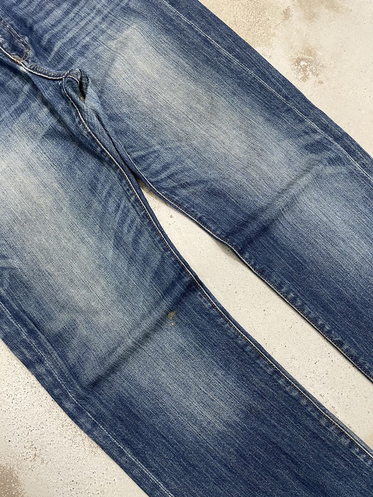 NANO universe × Number (N)ine Nano Universe Serge Denime Whiskering Denim Pants (AB24) Size US 33 - 4 Thumbnail