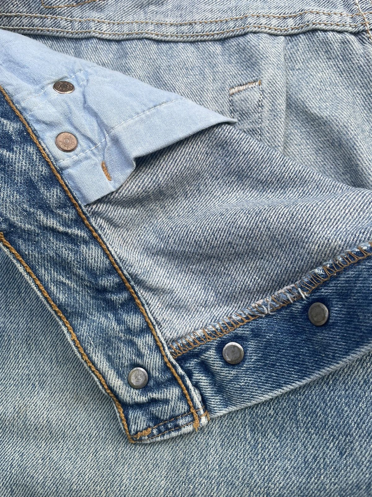 Levi's Vintage 1996 Levis 501 e Usa Irregular Faded Distressed Size US 36 / EU 52 - 23 Thumbnail
