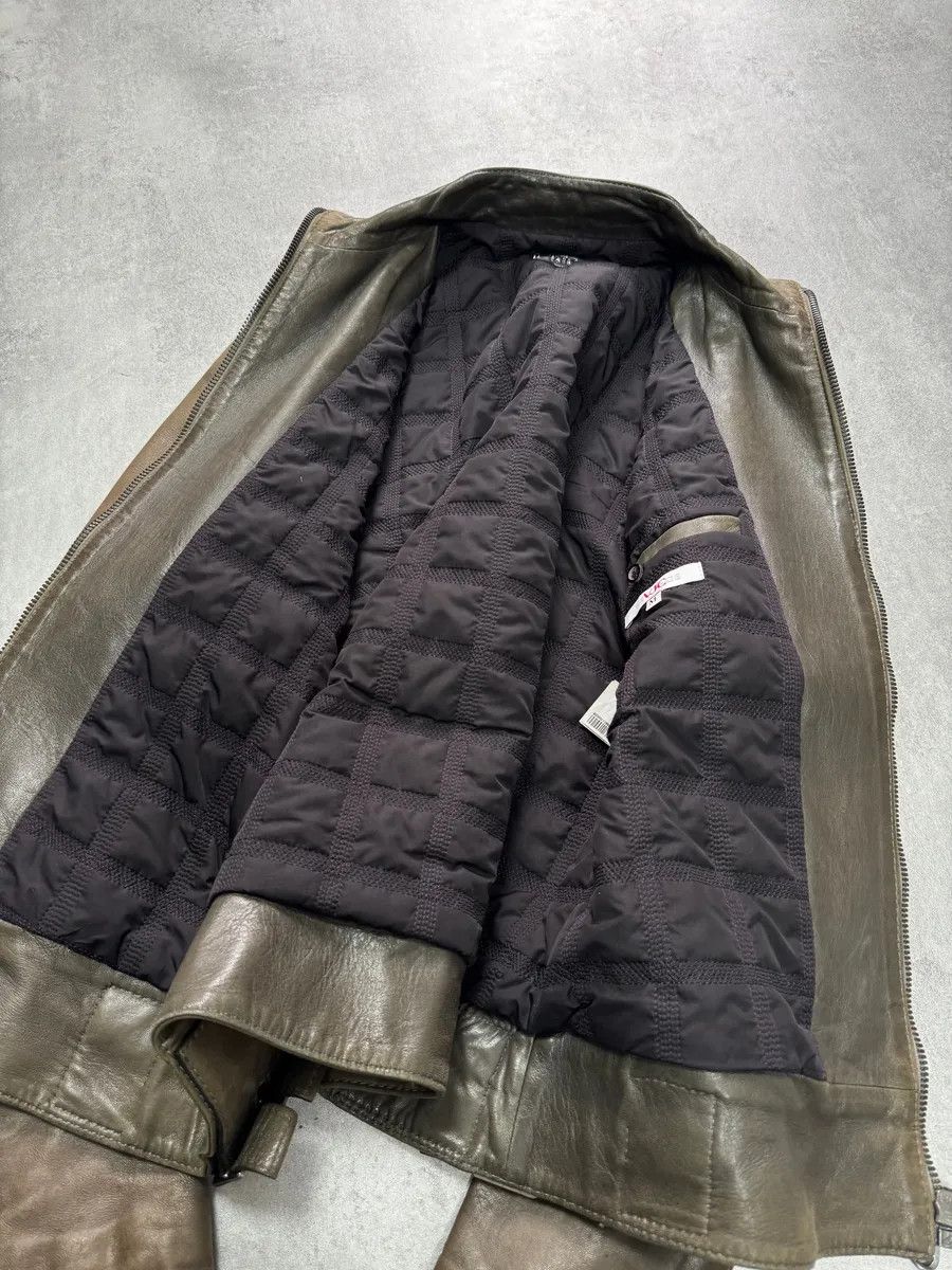 Versace AW2009 Versace Triple Zips Brown Leather Jacket Size US M / EU 48-50 / 2 - 6 Thumbnail