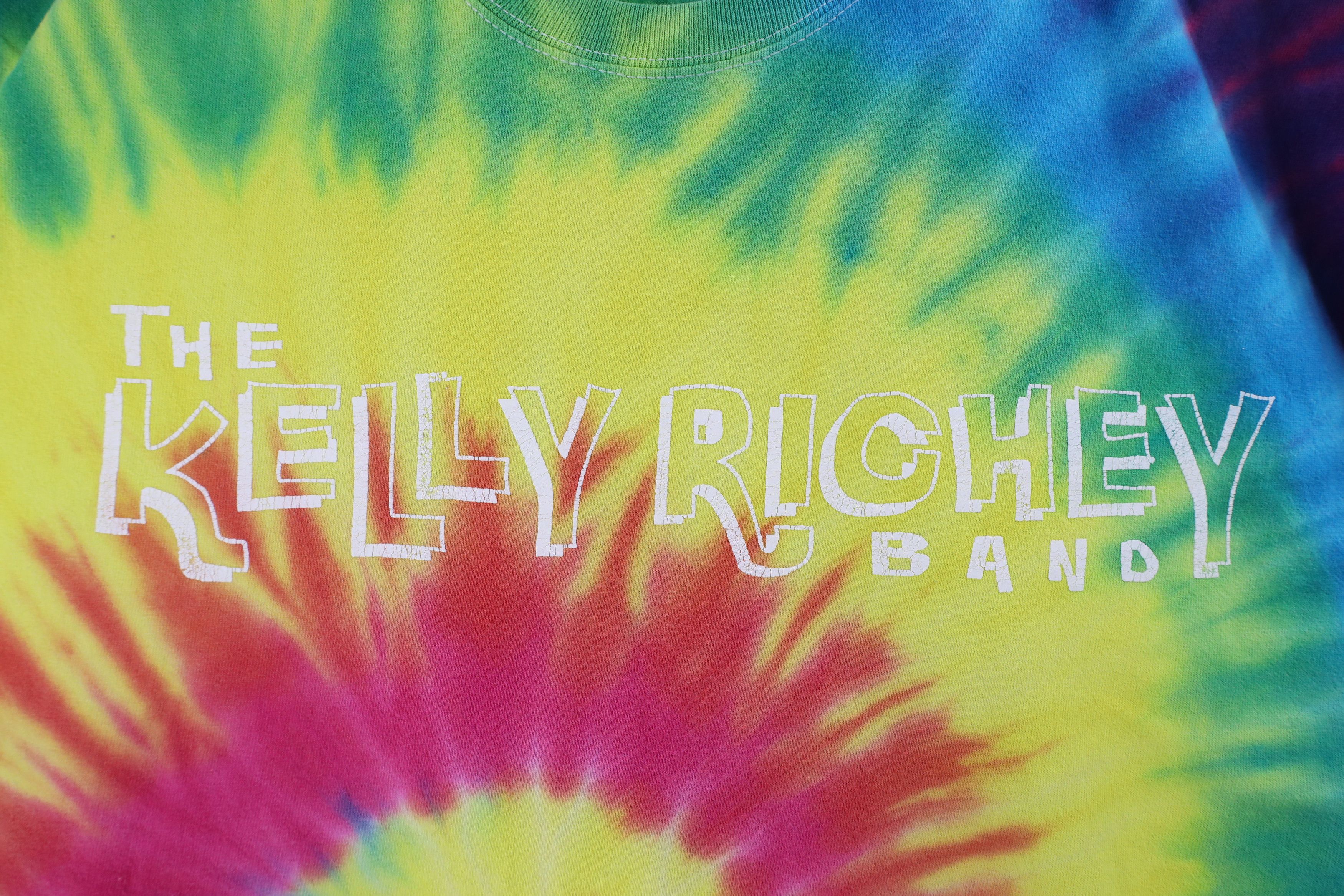 Vintage Vintage Rainbow Tie Dye The Kelly Richey Band T-Shirt Size US XL / EU 56 / 4 - 4 Thumbnail