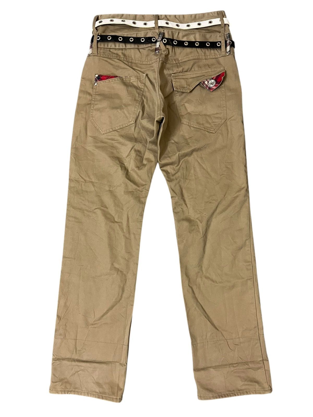 Japanese Brand Japanese Brand Double Waist with Belt Pants Size US 32 / EU 48 - 6 Thumbnail
