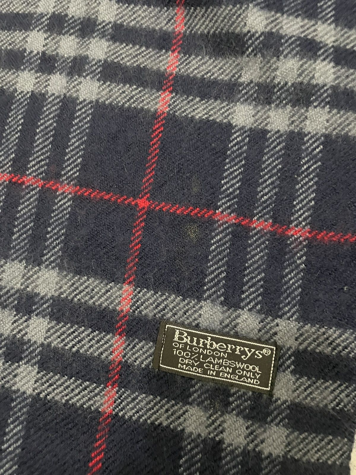 Burberry Vintagr Burberry Scarf Checkered Size ONE SIZE - 2 Thumbnail