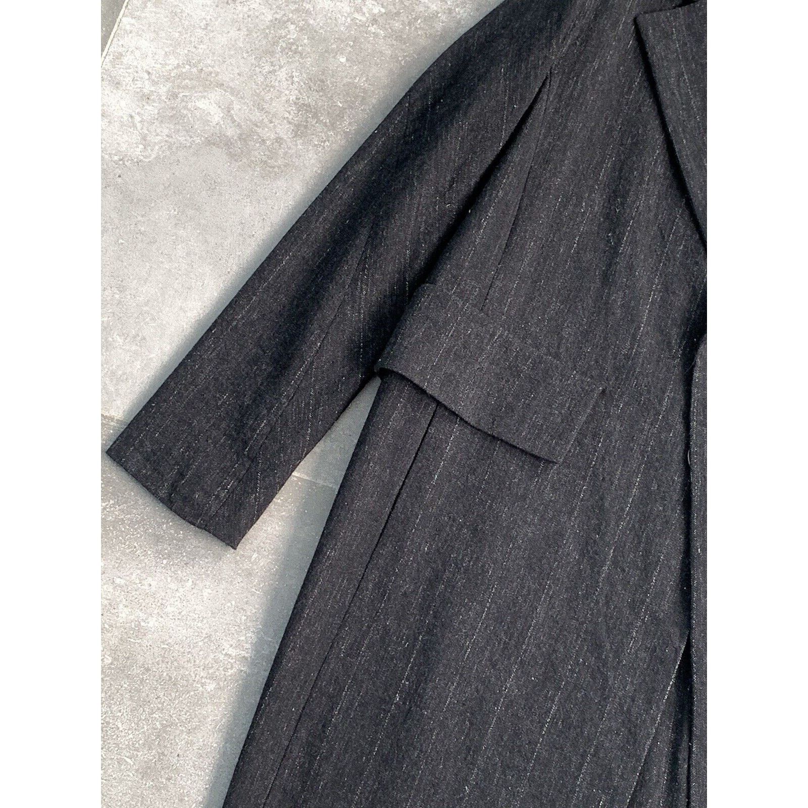 Annette Gortz × Designer Women's ANNETTE GORTZ LINEN Trench Coat Jacket EU 38 UK 10 Size M / US 6-8 / IT 42-44 - 16 Thumbnail
