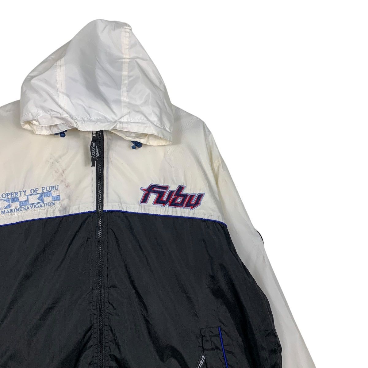 Fubu FUBU Big Logo Hoodie Light Jacket Windbreaker #1932-C84 Size US L / EU 52-54 / 3 - 5 Thumbnail