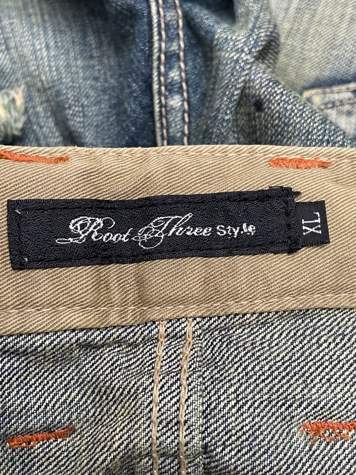 If Six Was Nine Rare Design Vintage Brand The Root Three Flared Jeans 1990s Size US 35 - 10 Thumbnail
