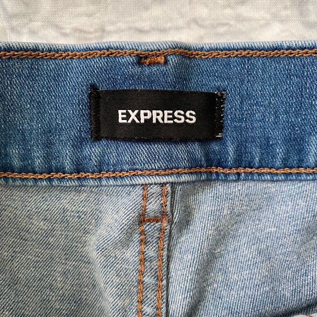 Express Express slim super high rise women 2 cotton blend distressed Size 26" / US 2 / IT 38 - 9 Thumbnail