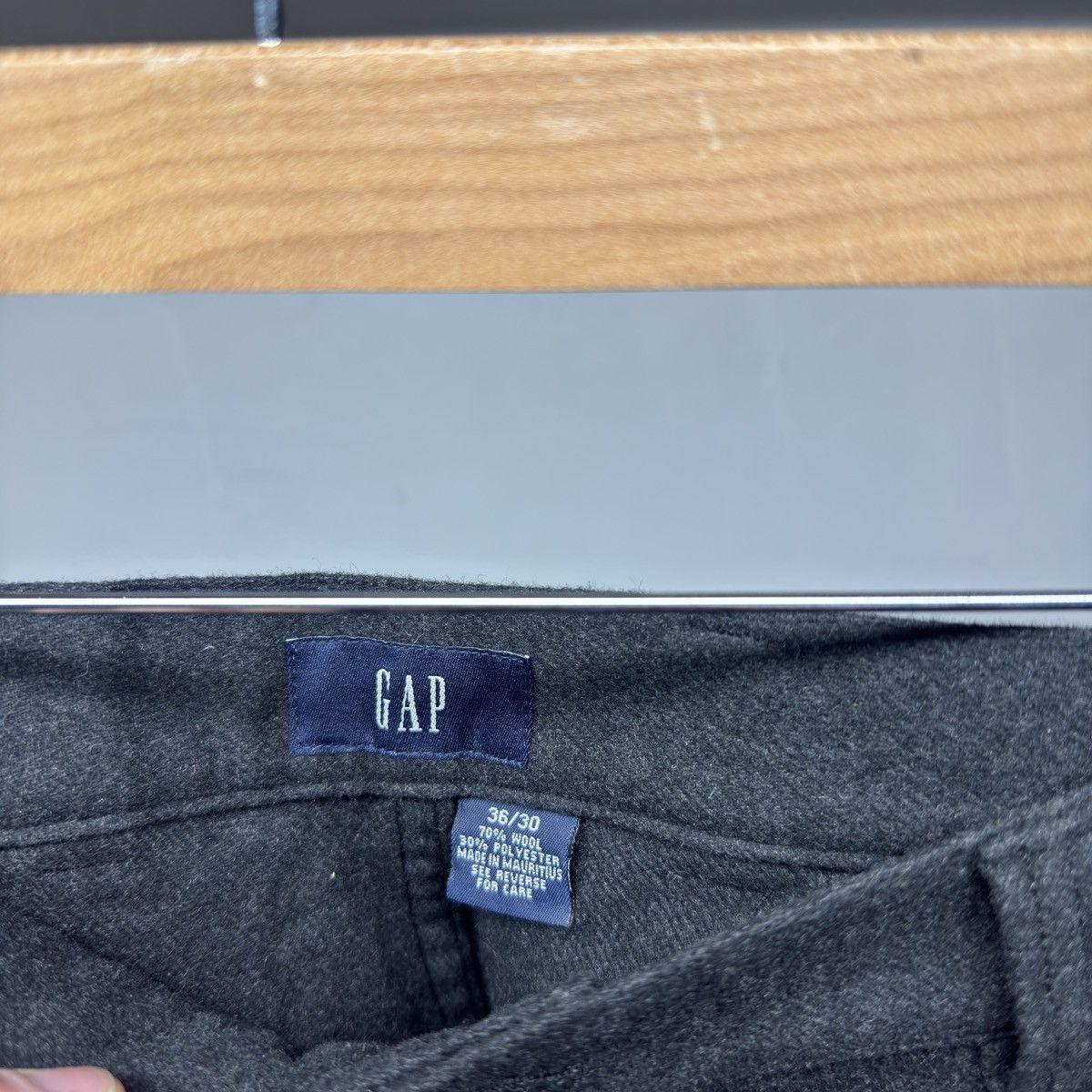 Vintage Gap Wide Leg Wool Cargo Trouser Pants ERD Grunge Size US 36 / EU 52 - 5 Thumbnail