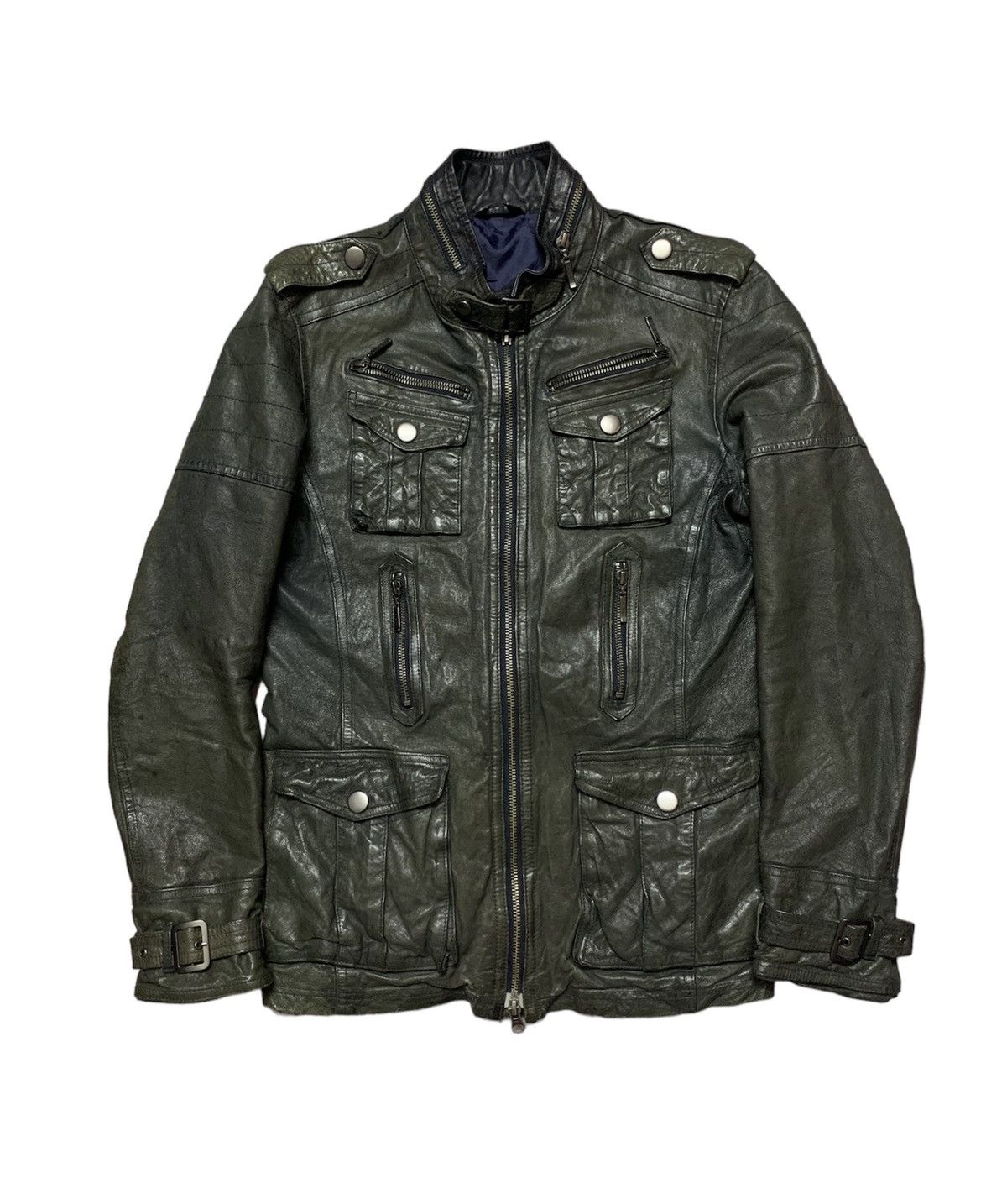 Japanese Brand Japanese Brand A.S.M Apocalypse Leather Blacked Avant-Garde Size US M / EU 48-50 / 2 - 1 Thumbnail