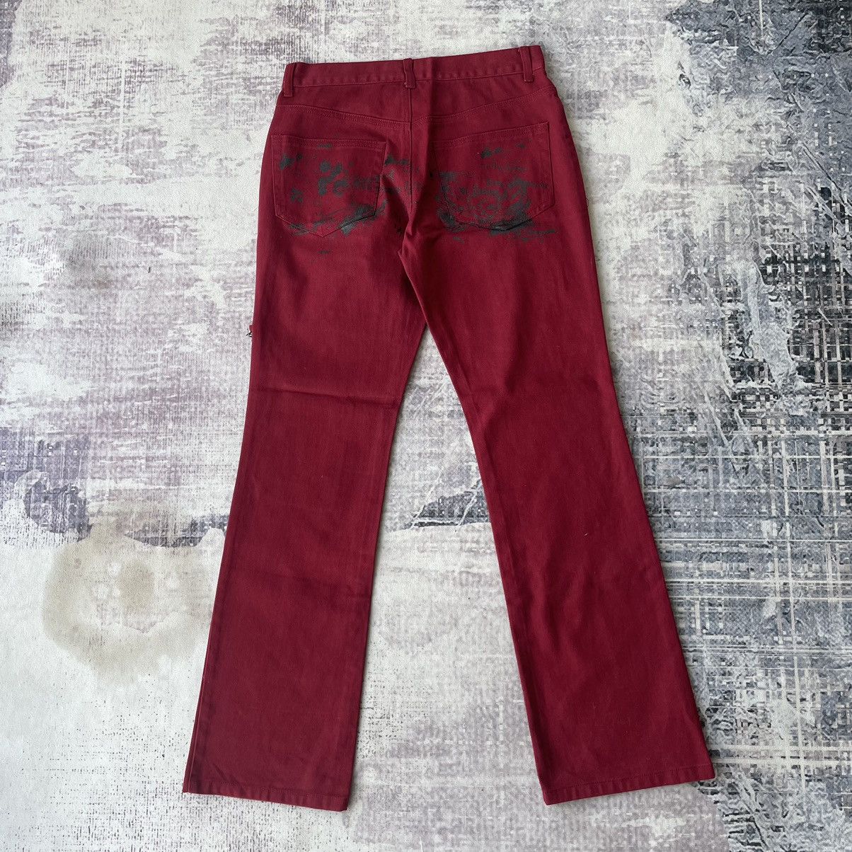 Beauty Beast Vintage Skulldeos Punk Gothic Bondage Flare LGB Style Pants Size US 30 / EU 46 - 2 Thumbnail
