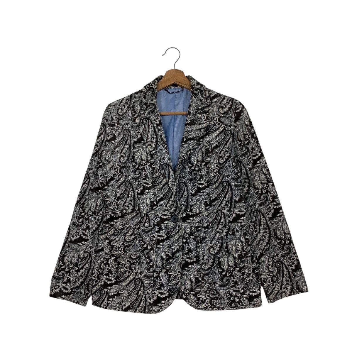 LAND’S END Paisley Design Blazer Jacket #2809-C127